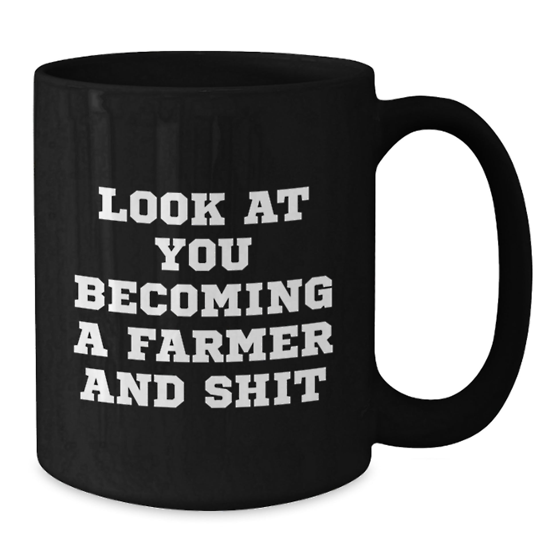 Farmer Black Coffee Mug, Funny Quote Gifts for Farmers by Friends, Unique Mother's Day Unique Gifts from Family - Additional