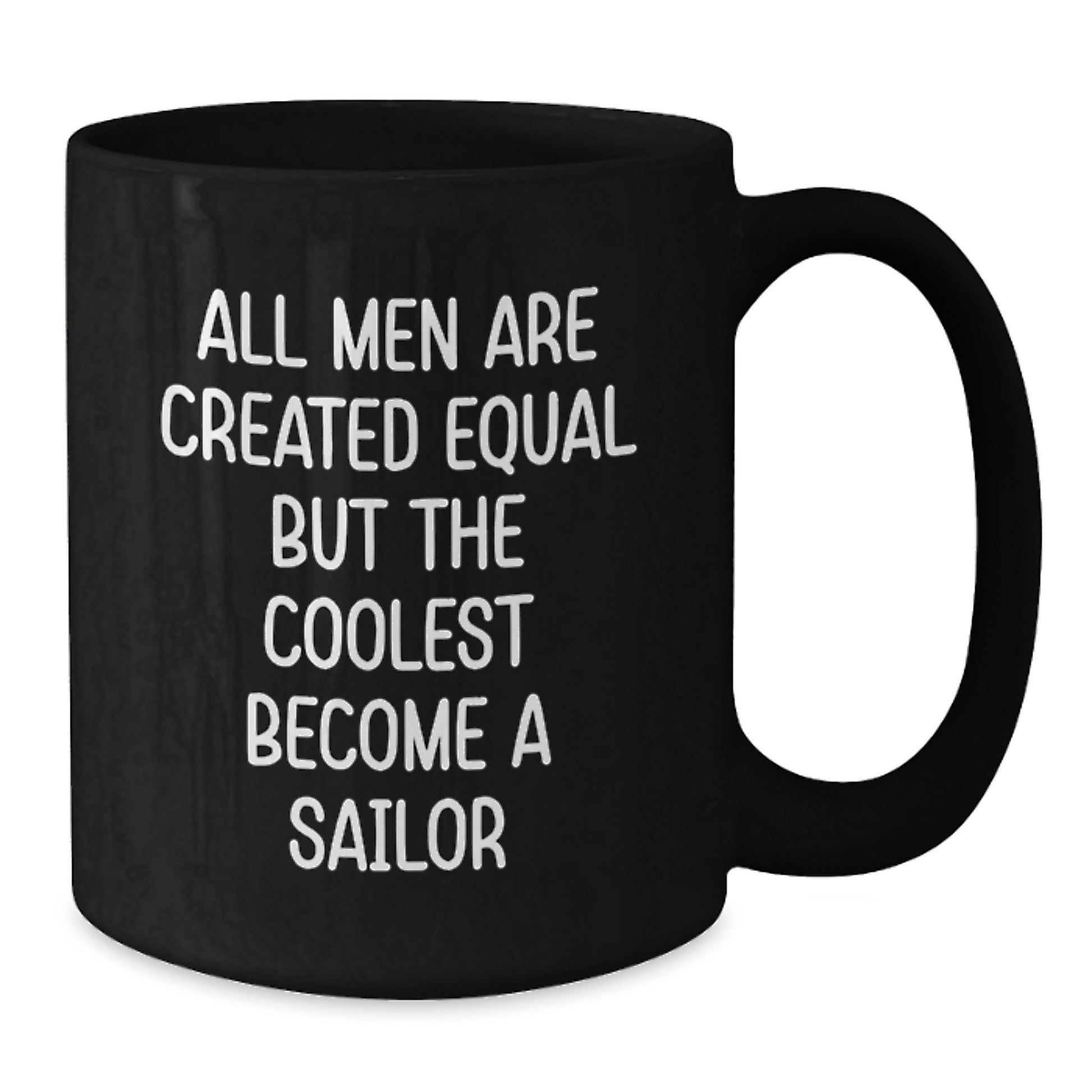 Birthday Gift Sailor Keepsake Black Coffee Mug for Her with 11oz - Additional
