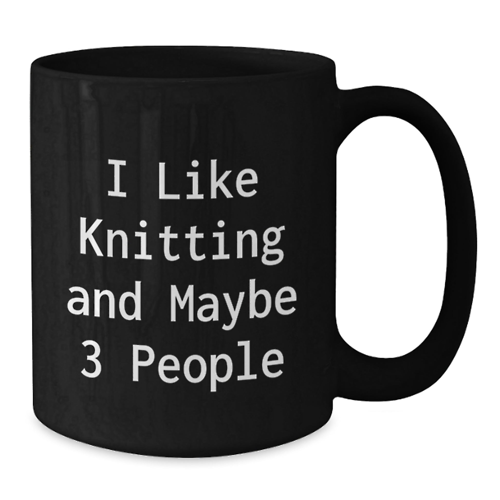 Knitting Black Coffee Mug Crafted Keepsake Birthday Gift for Him - Additional