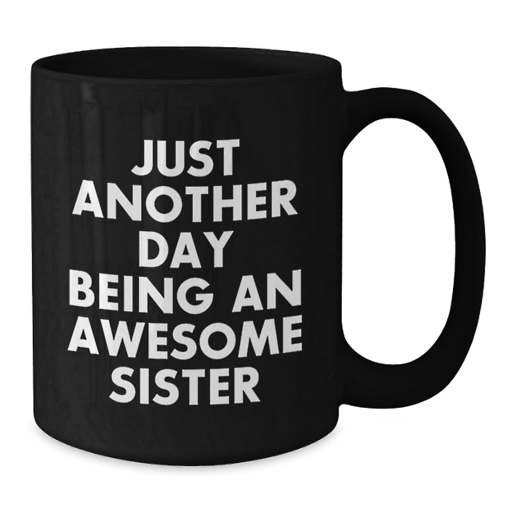 Sister Keepsake Black Coffee Mug for Her Birthday Gift - Additional