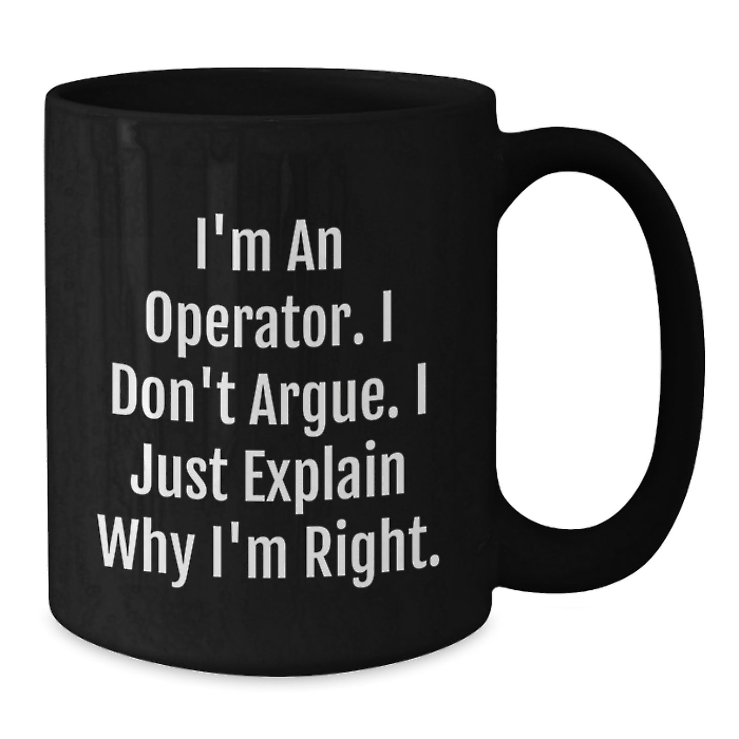 Birthday Gift for Her Operator Black Coffee Mug Present with 11oz - Additional
