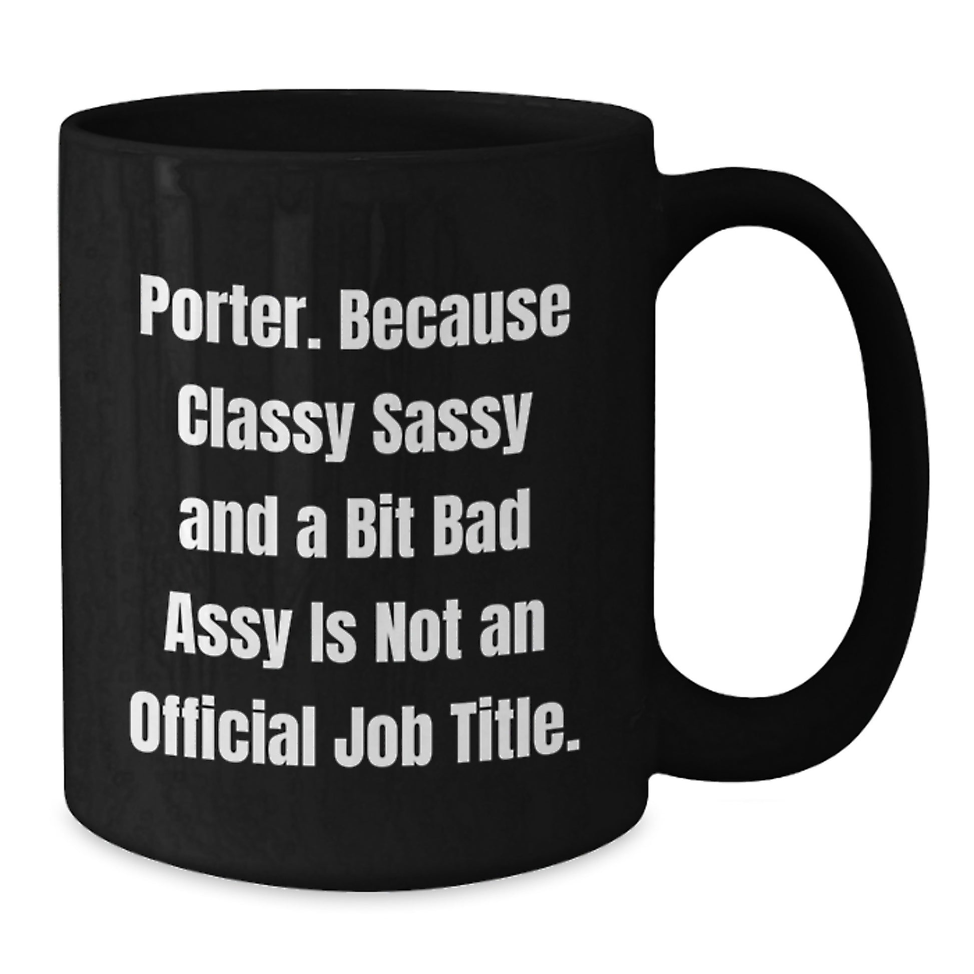 Birthday Gift Porter Mug for Her – 11oz Black Ceramic Present - Additional
