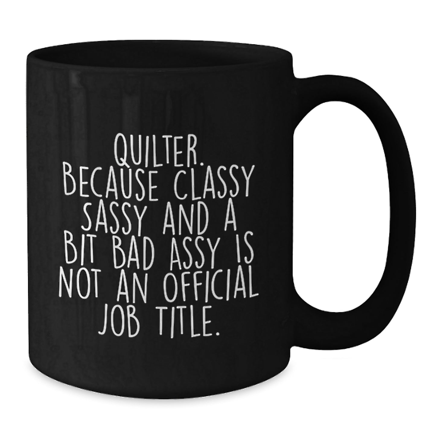 Birthday Gift for Her Quilter Black Coffee Mug Present - Additional