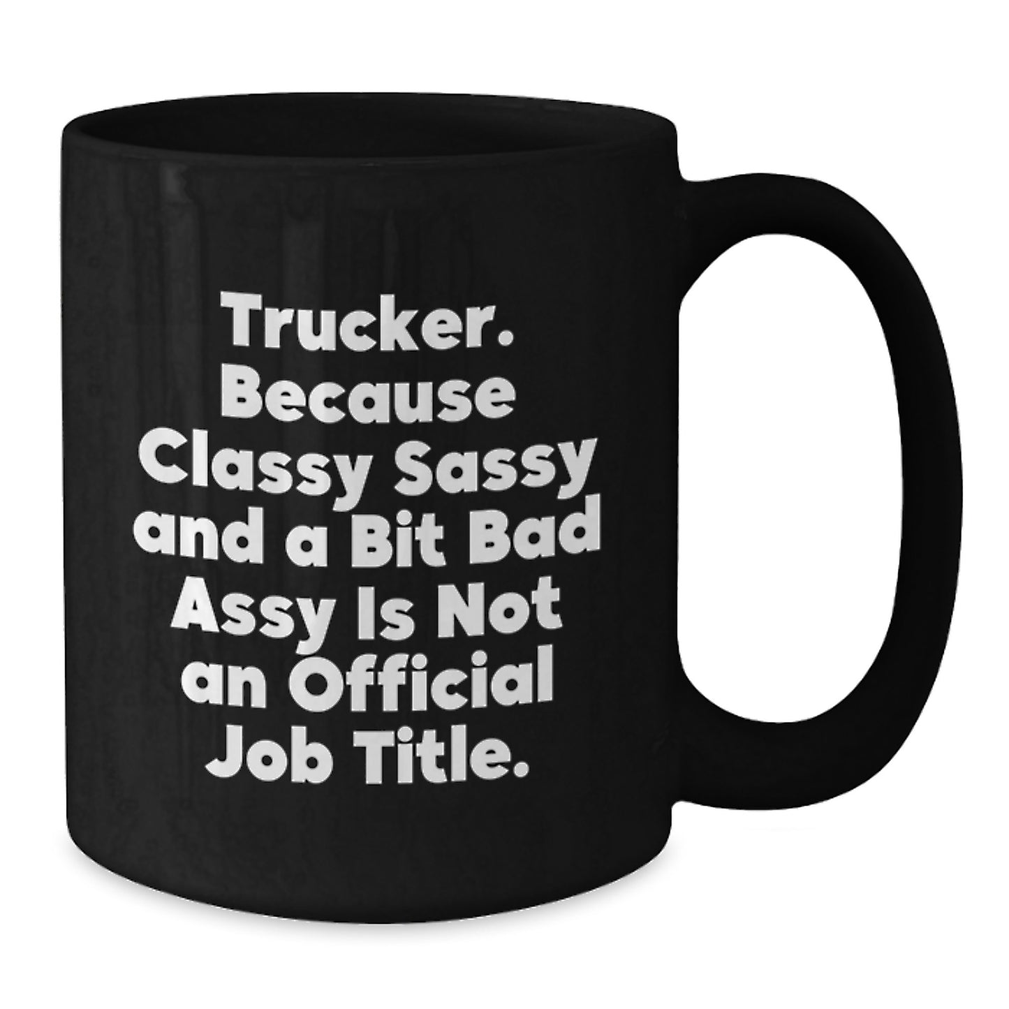 Trucker Keepsake Black Ceramic 11oz Coffee Mug for Him Birthday Gift - Additional