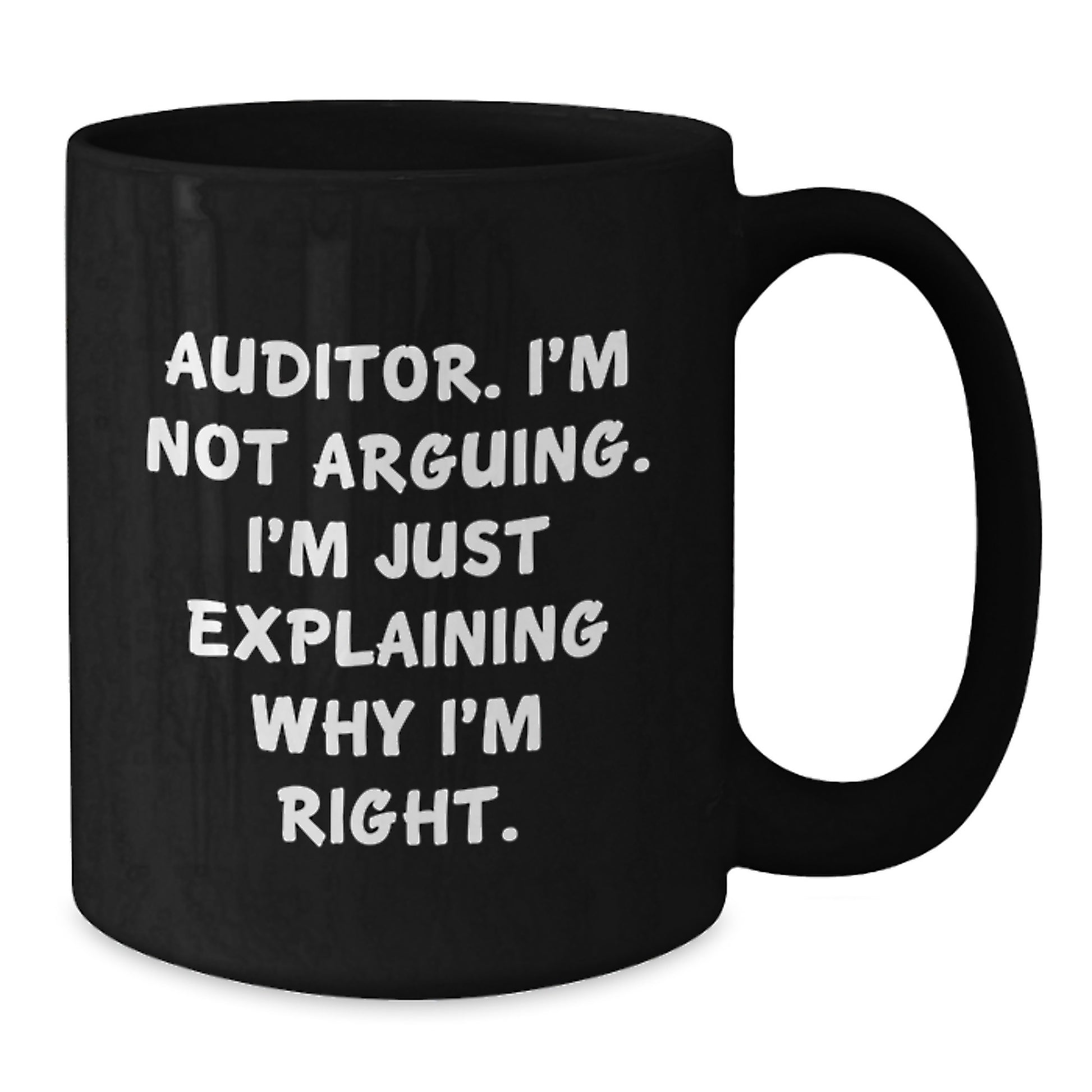 Auditor Keepsake Black Coffee Mug for Him Birthday Gift - Additional