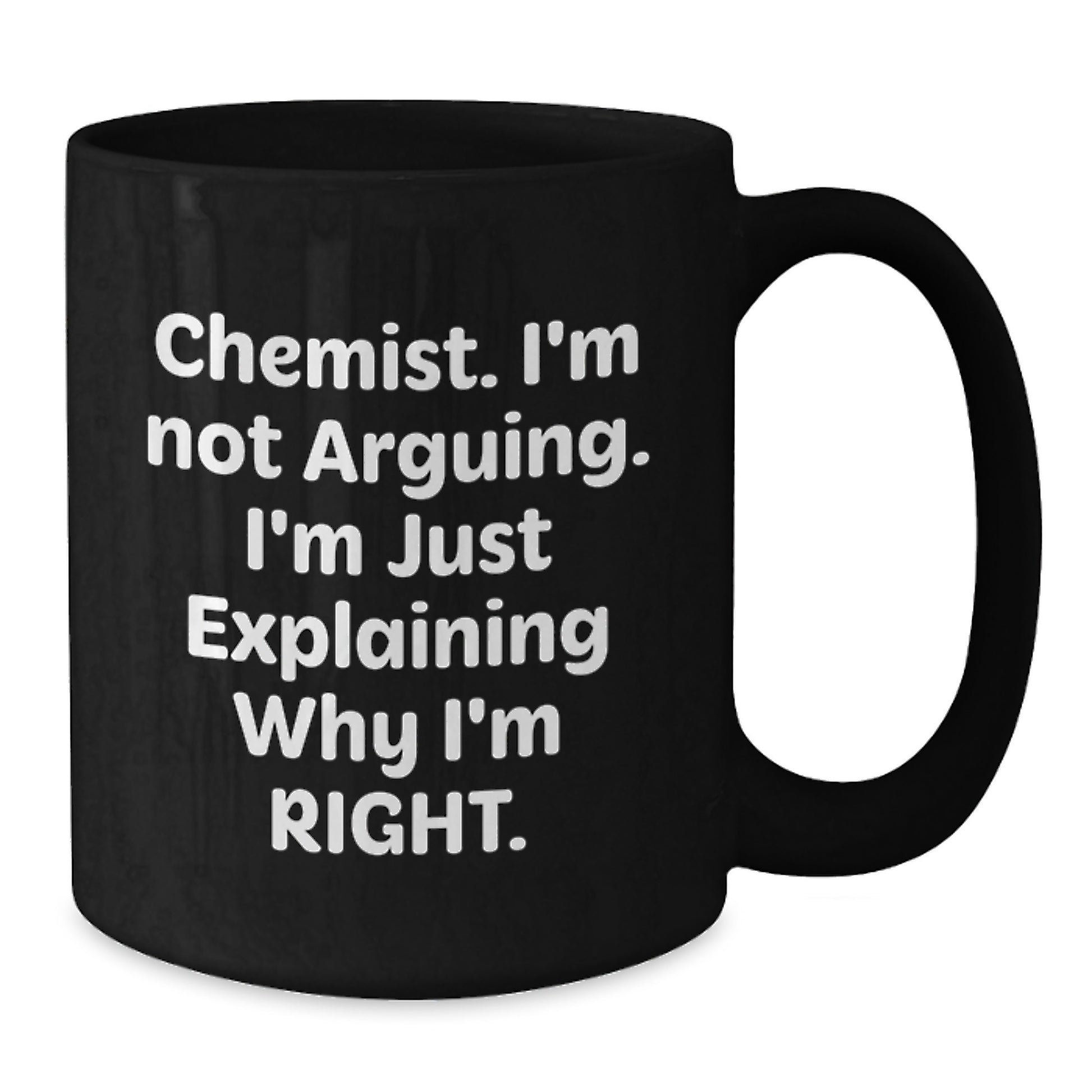 Witty Chemist Novelty Black Mug Coffee for Friends Birthday Gift - Additional