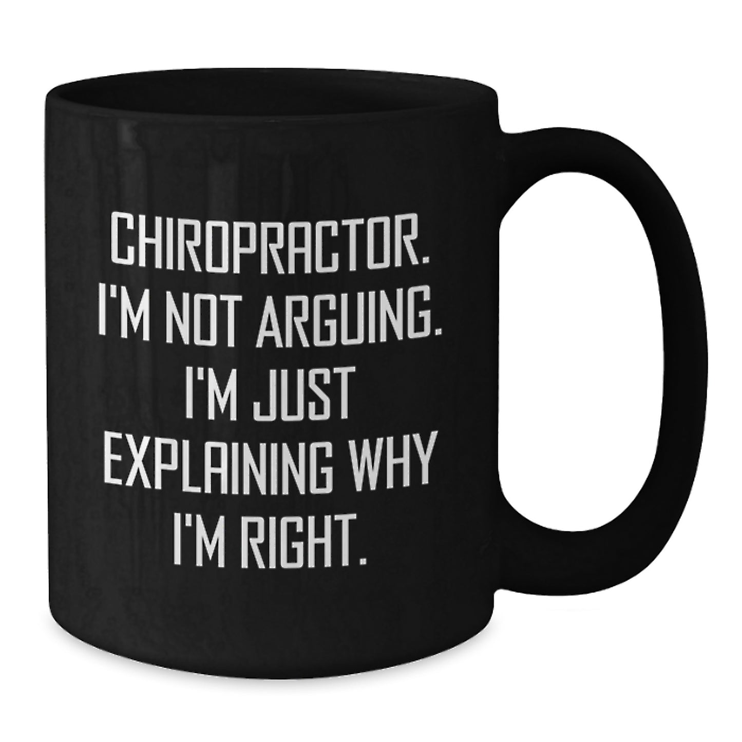 Chiropractor Gifts for Friends, Chiropractor Humor Black Coffee Mugs, Graduation Unique Gifts from Men to Women - Additional