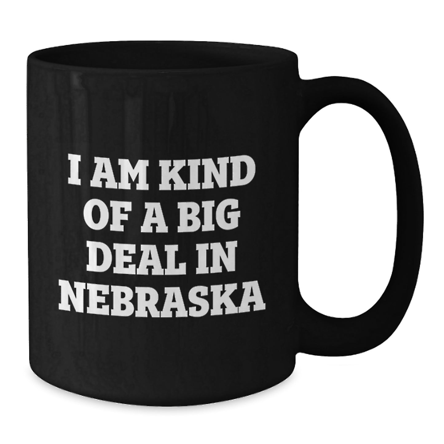 Nebraska Keepsake Black Coffee Mug for Him Birthday Gift With Quote - Additional