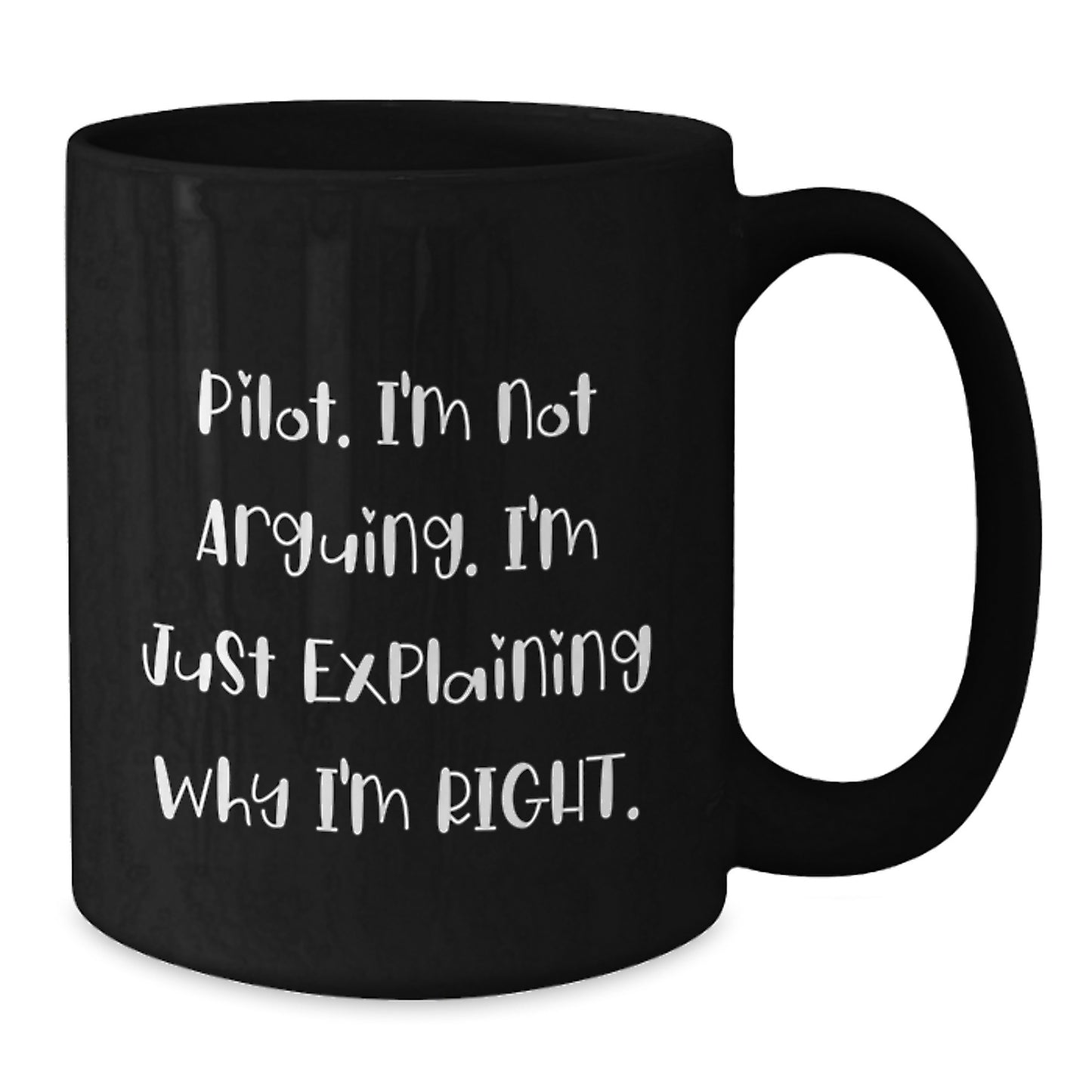 Pilot Keepsake Black Coffee Mug for Him Birthday Gift Premium - Additional