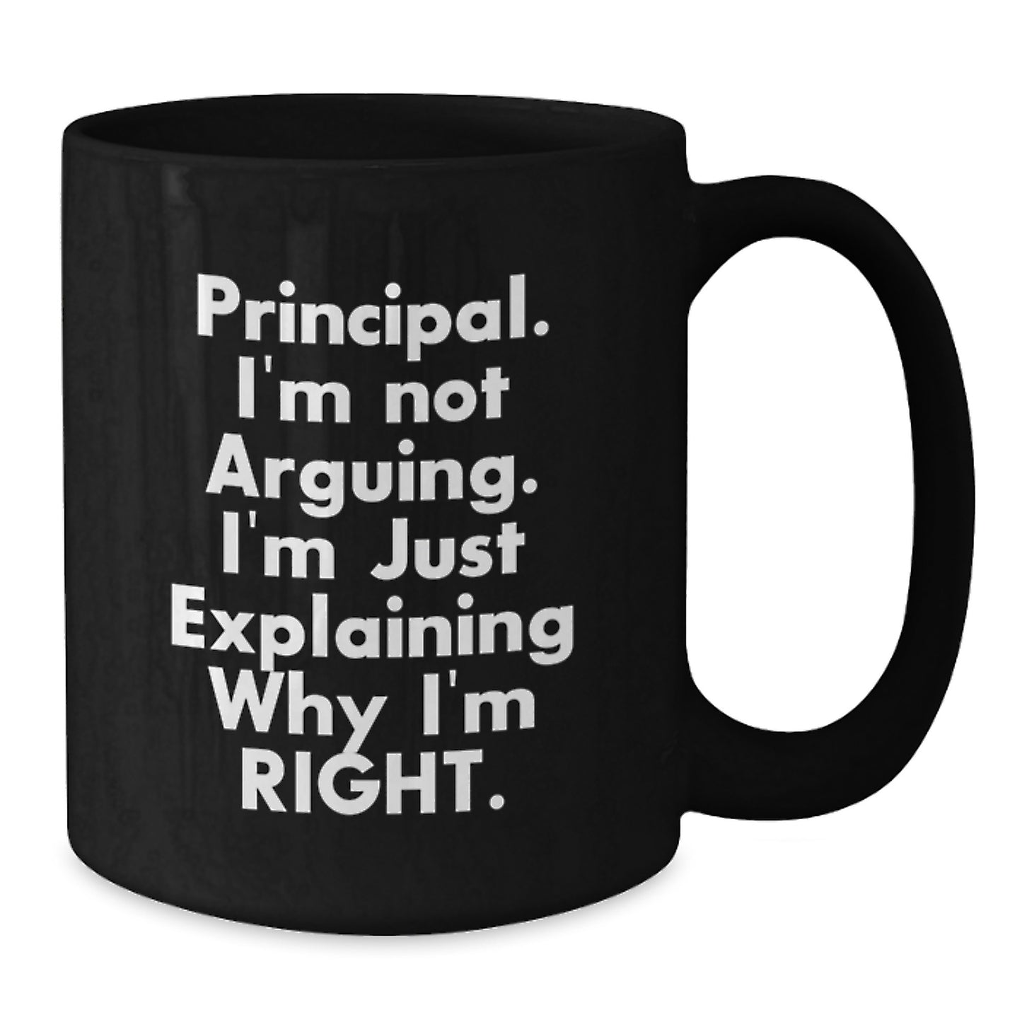 Birthday Gift Principal Keepsake Black Coffee Mug for Her - Additional