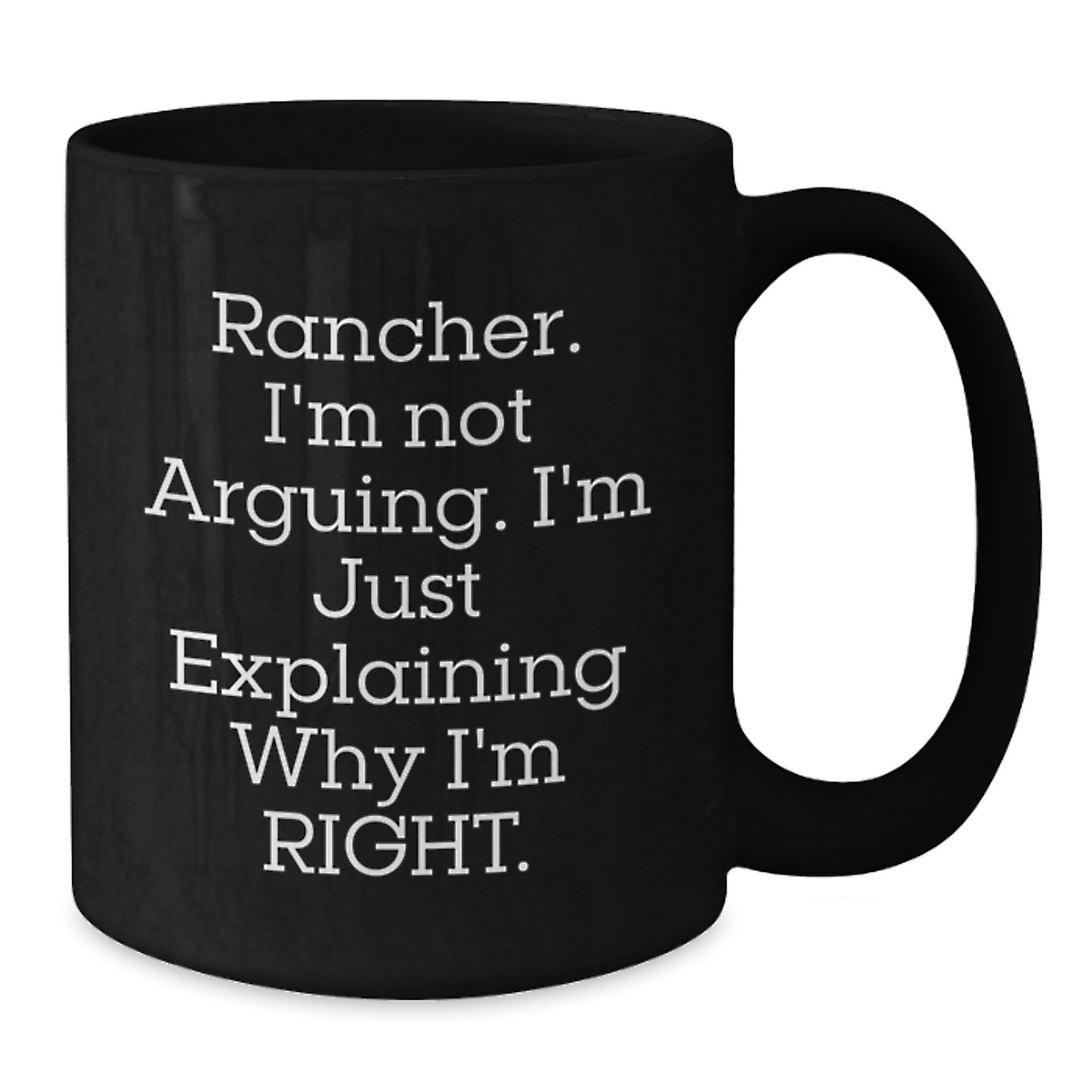 Rancher Keepsake Premium Black Coffee Mug for Him 11oz Birthday Gift - Additional