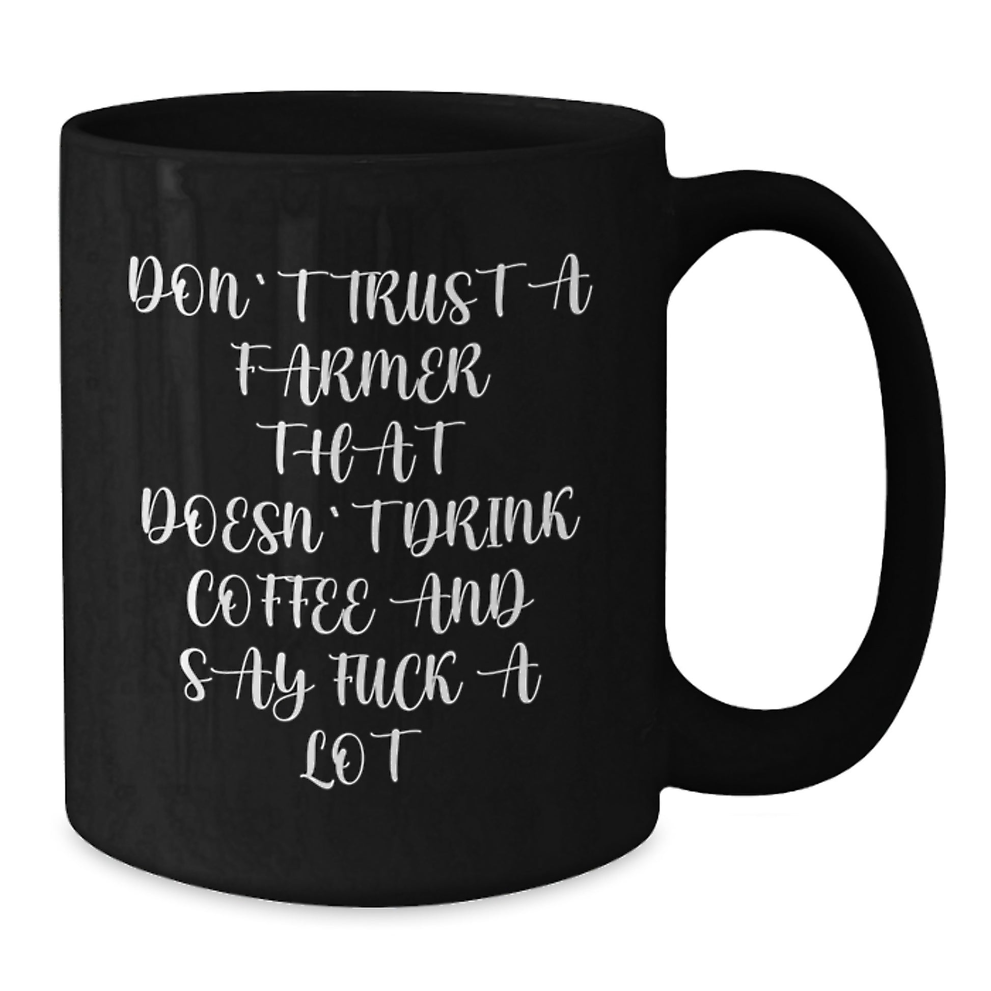 Funny Farmer Quote Graduation Unique Gifts from Friends for Farmer Men Funny Ceramic Black Coffee Mug - Additional