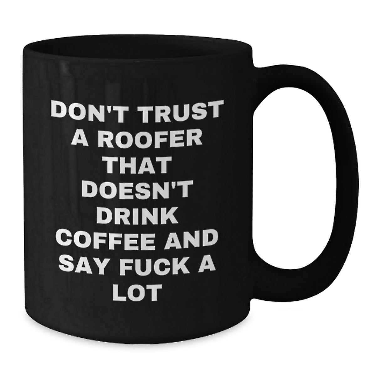 Birthday Gift for Her Roofer Black Coffee Mug Present - Additional