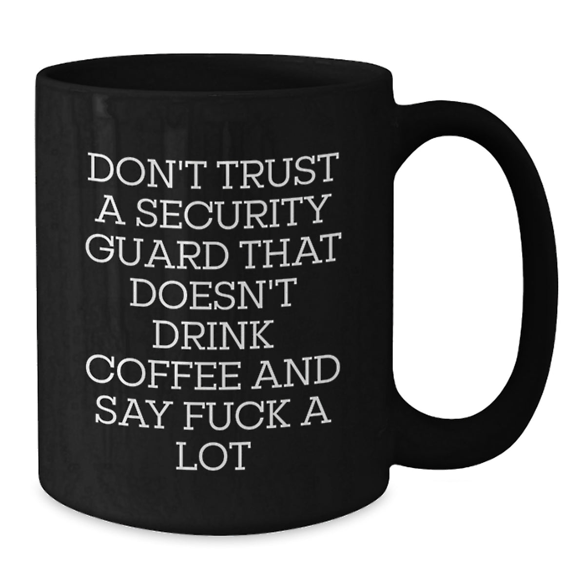 Birthday Gift Security Guard Black Coffee Mug for Her Present - Additional