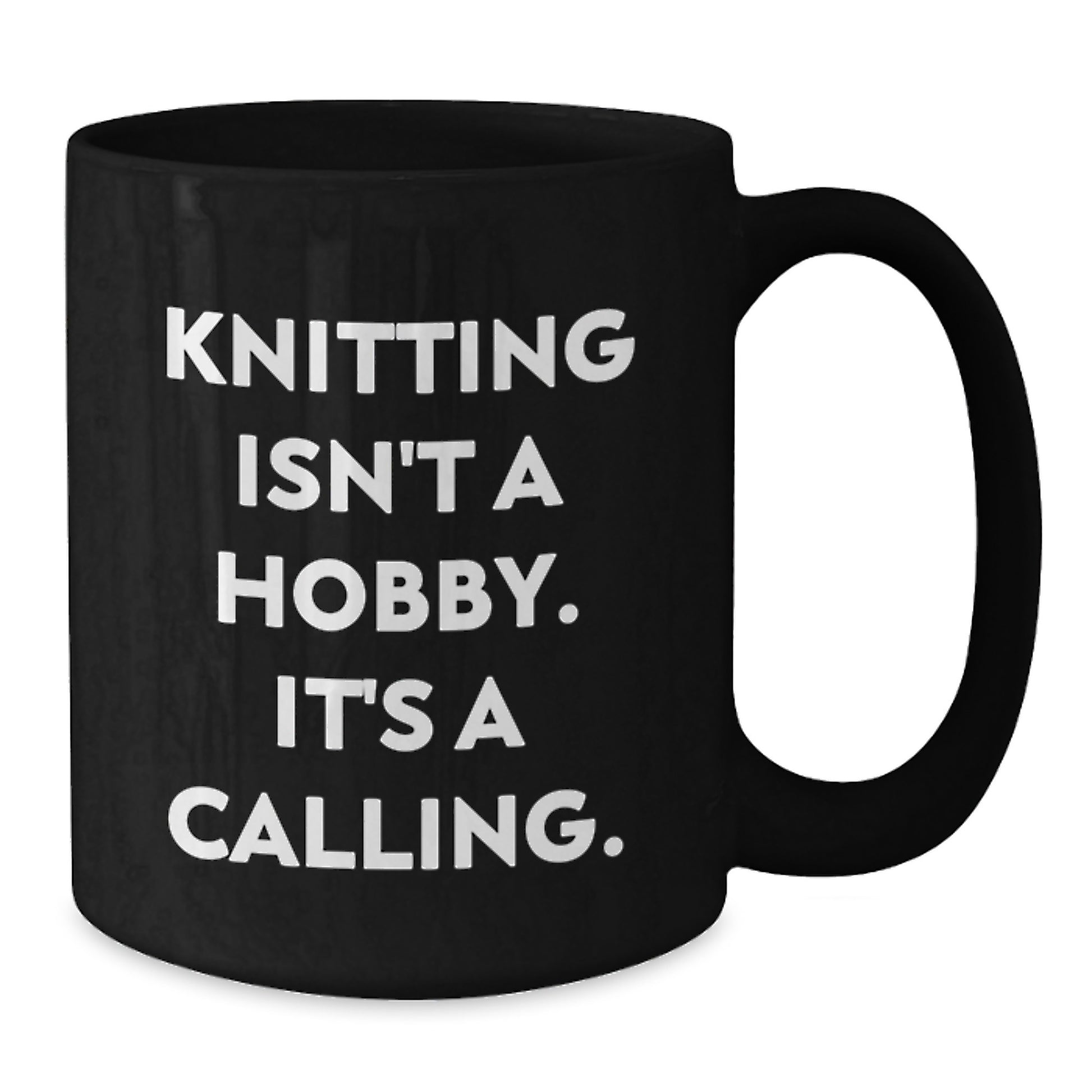 Funny Knitting Quotes Gifts for Knitting Enthusiasts Black Coffee Mug Graduation Unique Ideas from Family - Additional