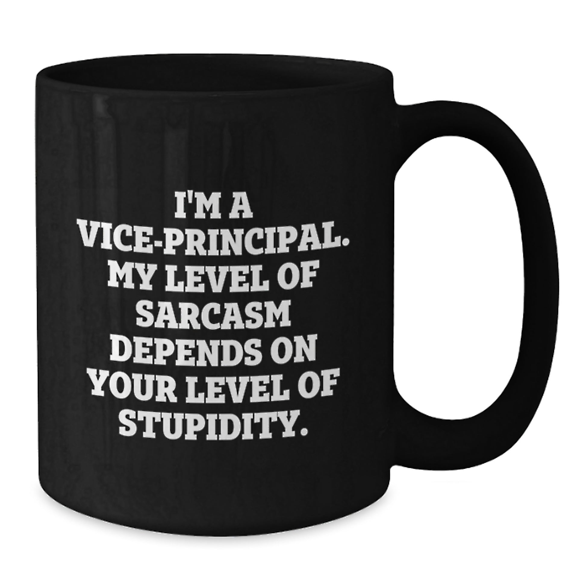 Funny Vice-principal Gifts from Family, Vice-principal Black Coffee Mug, Graduation Unique Gifts for Vice-principal Men Women Friends Coworkers - Additional