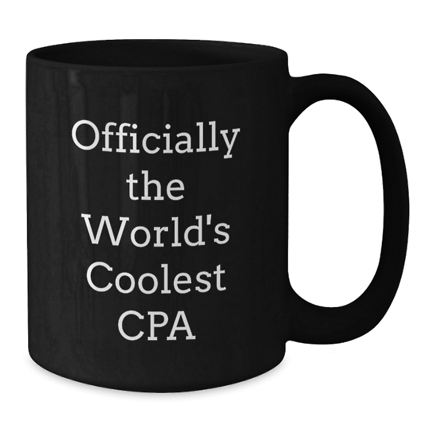 Funny CPA Gifts for Men from Friends, Officially The Worlds Coolest Cpa Black Coffee Mug, Graduation Unique Gifts - Additional