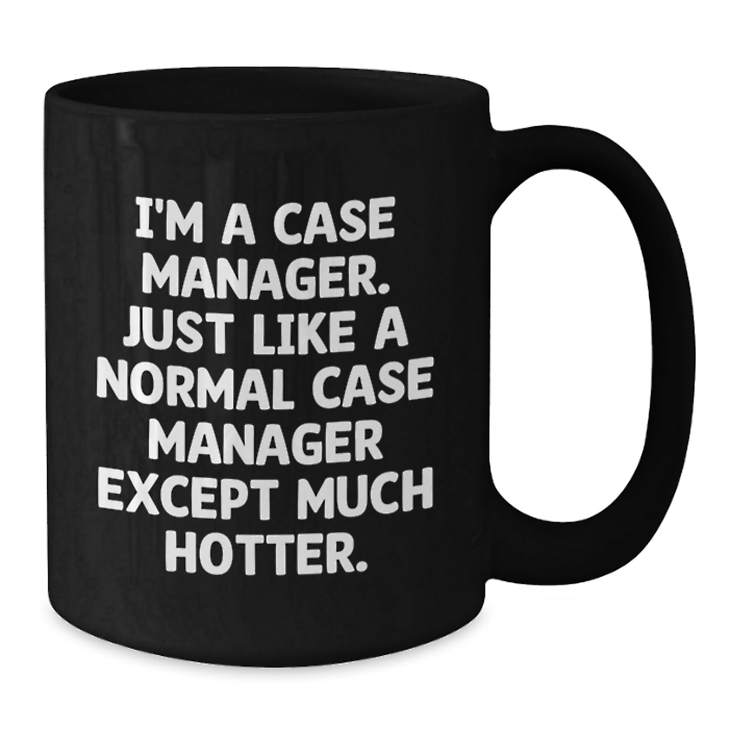 Birthday Gift Case Manager Black Coffee Mug for Her Present - Additional