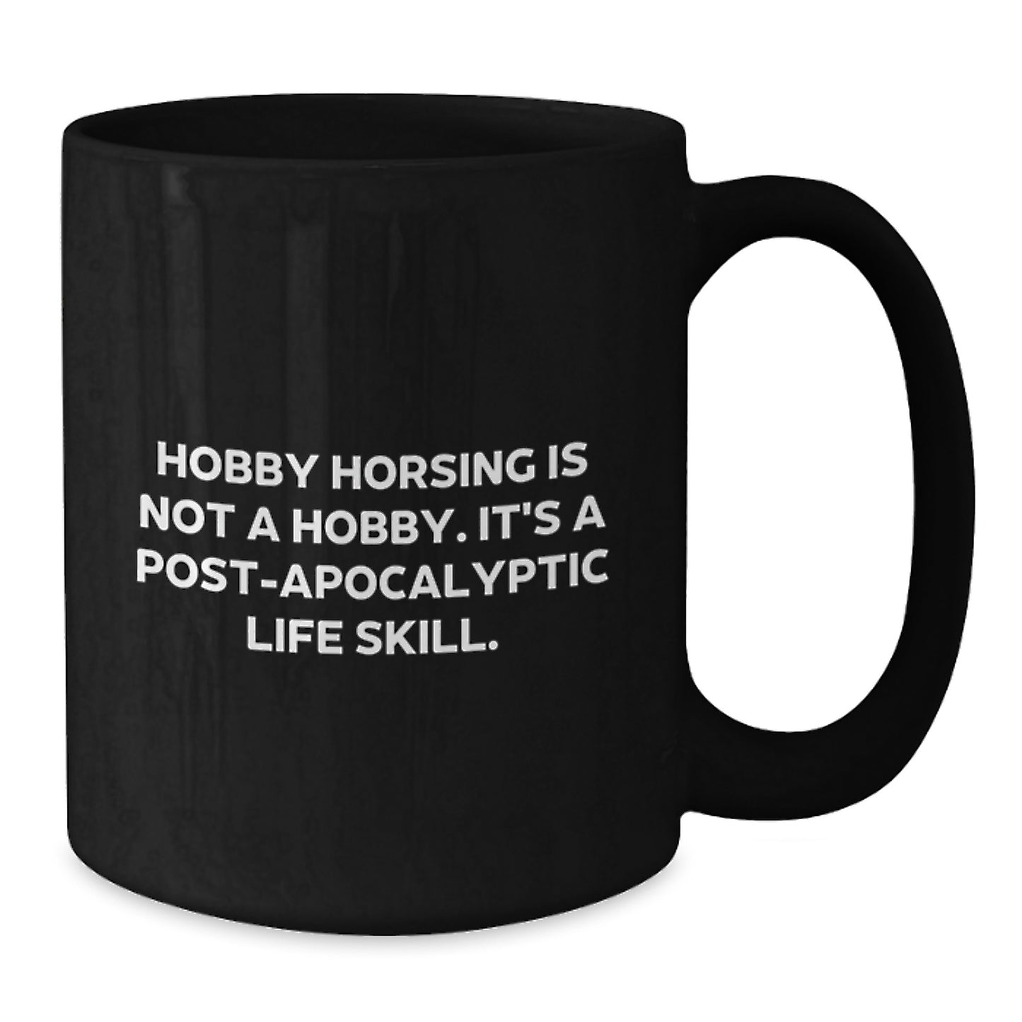 Funny Hobby Horsing Black Coffee Mug Gifts from Men to Graduation Unique Gifts for Women Friends Family - Additional