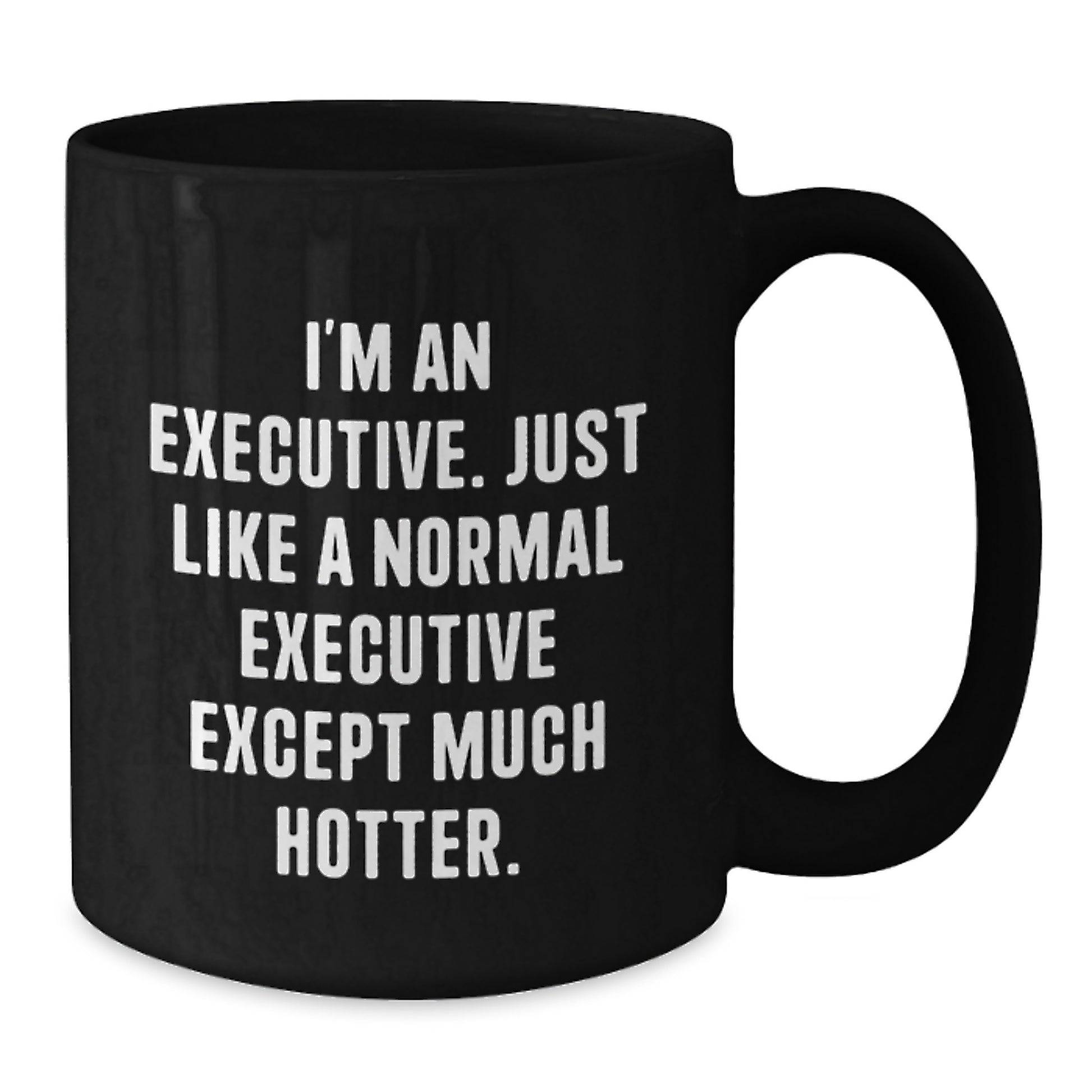 Executive Black Coffee Mugs Funny Gifts for Graduation from Friends, Unique Executive Humor, Black Coffee Mug for Men, Women, Coworkers - Additional