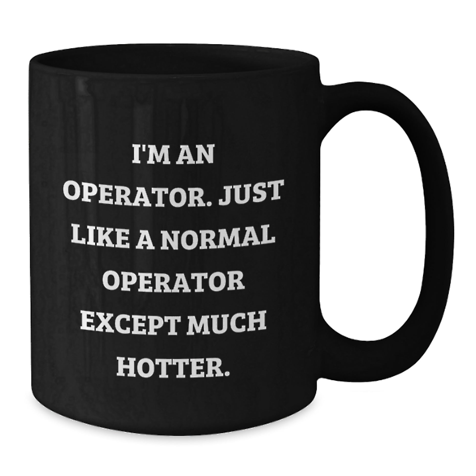 Birthday Gift Operator Black Coffee Mug for Her Present - Additional
