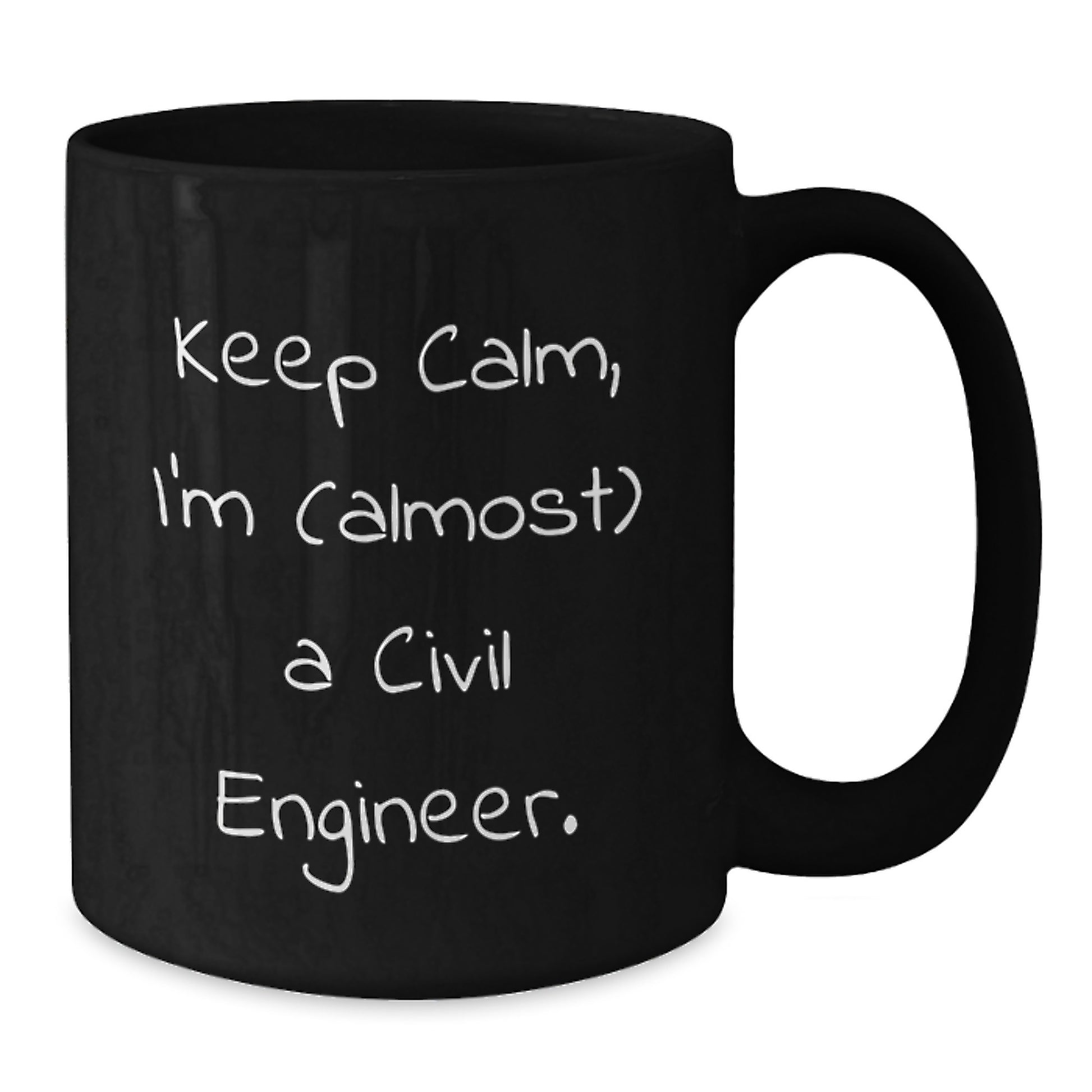 Civil Engineer Gifts for Him, Funny Black Coffee Mug for Birthday Unique Gifts from Friends to Civil Engineer Friends - Additional