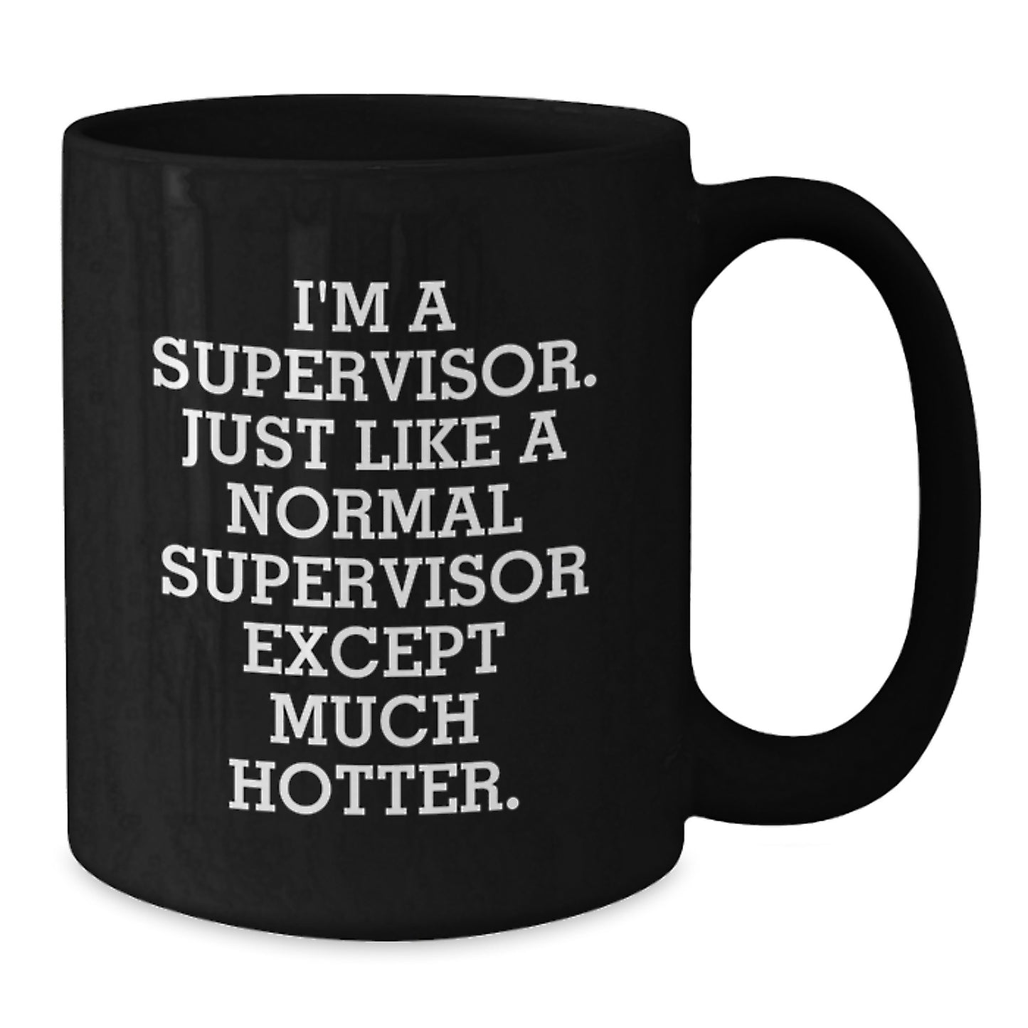 Birthday Gift for Her Supervisor Black Premium Deluxe Mug Present - Additional
