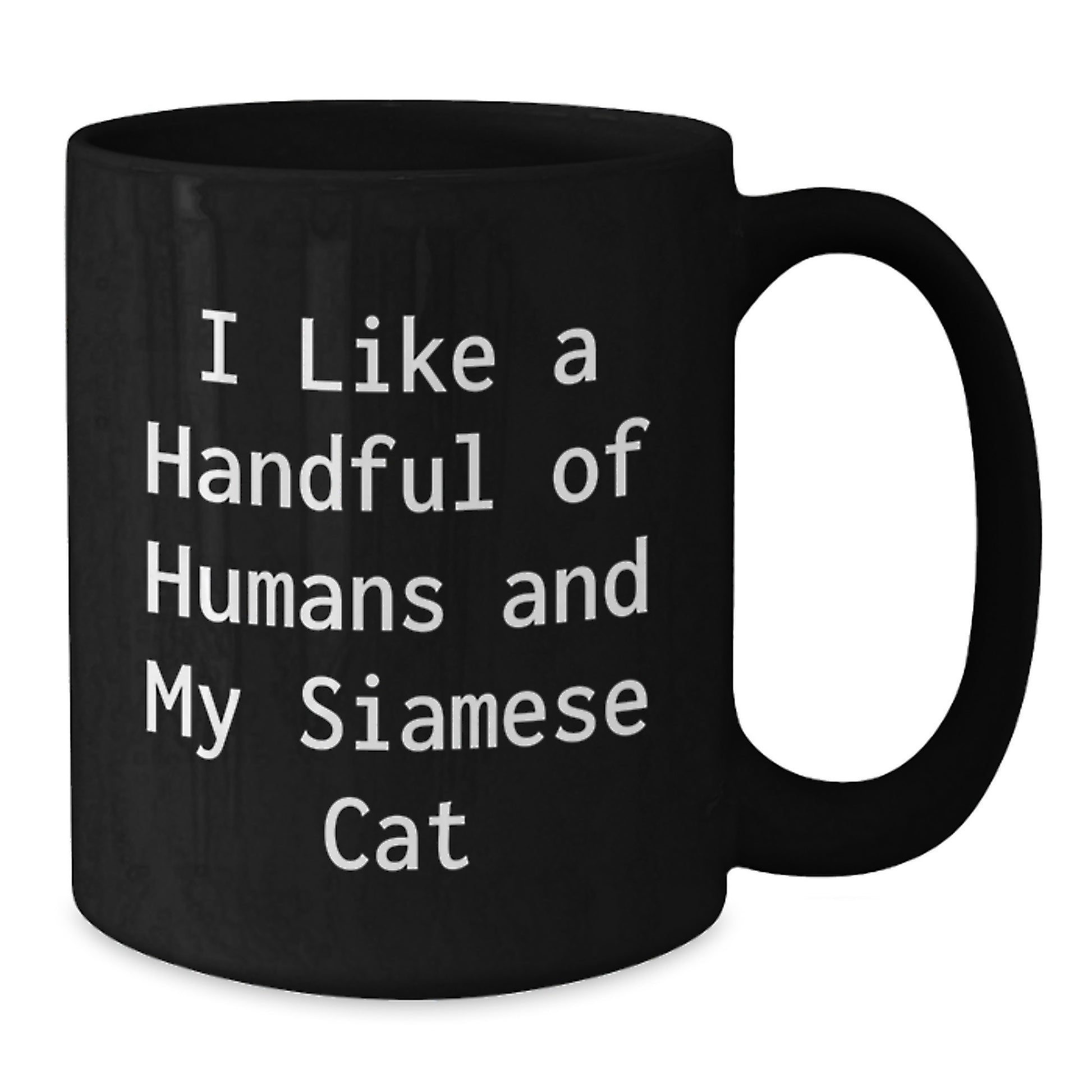 Funny Siamese Cat Gifts for Birthday - Unique Black Coffee Mug for Men, Women, Coworkers, Family, Friends, from Lovers of Siamese Cats - Additional