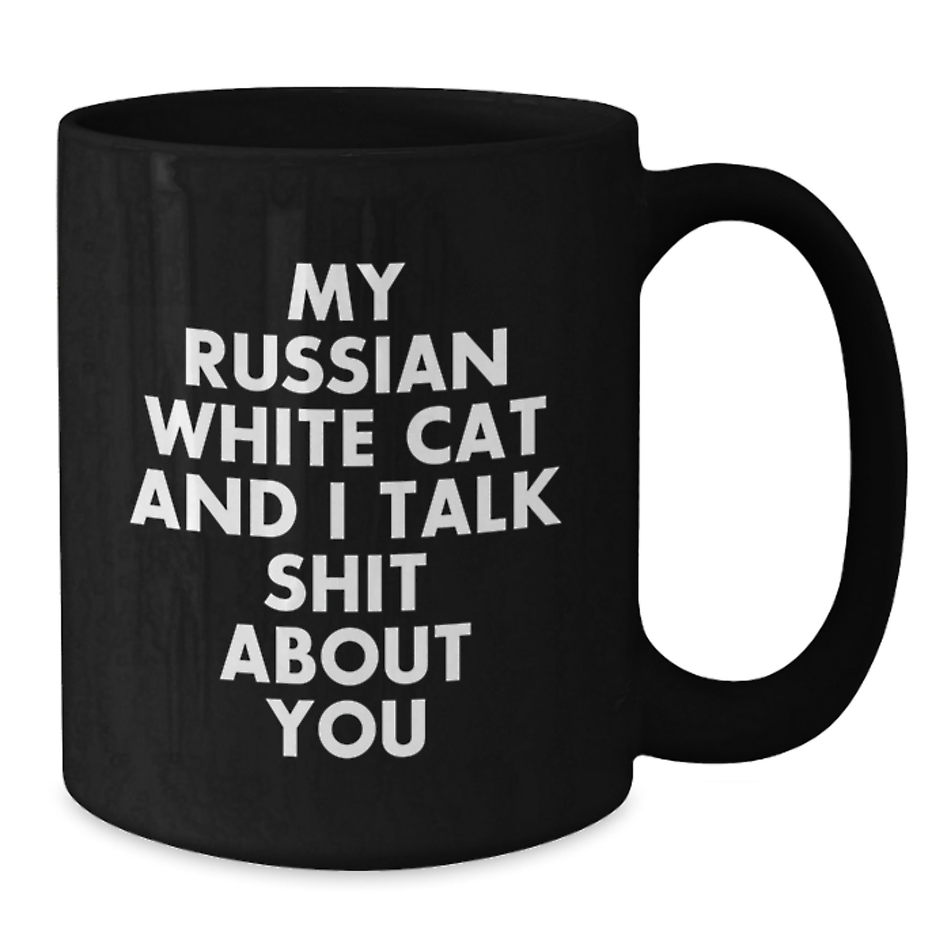 Russian White Cat Keepsake Premium Mug for Him Birthday Gift - Additional