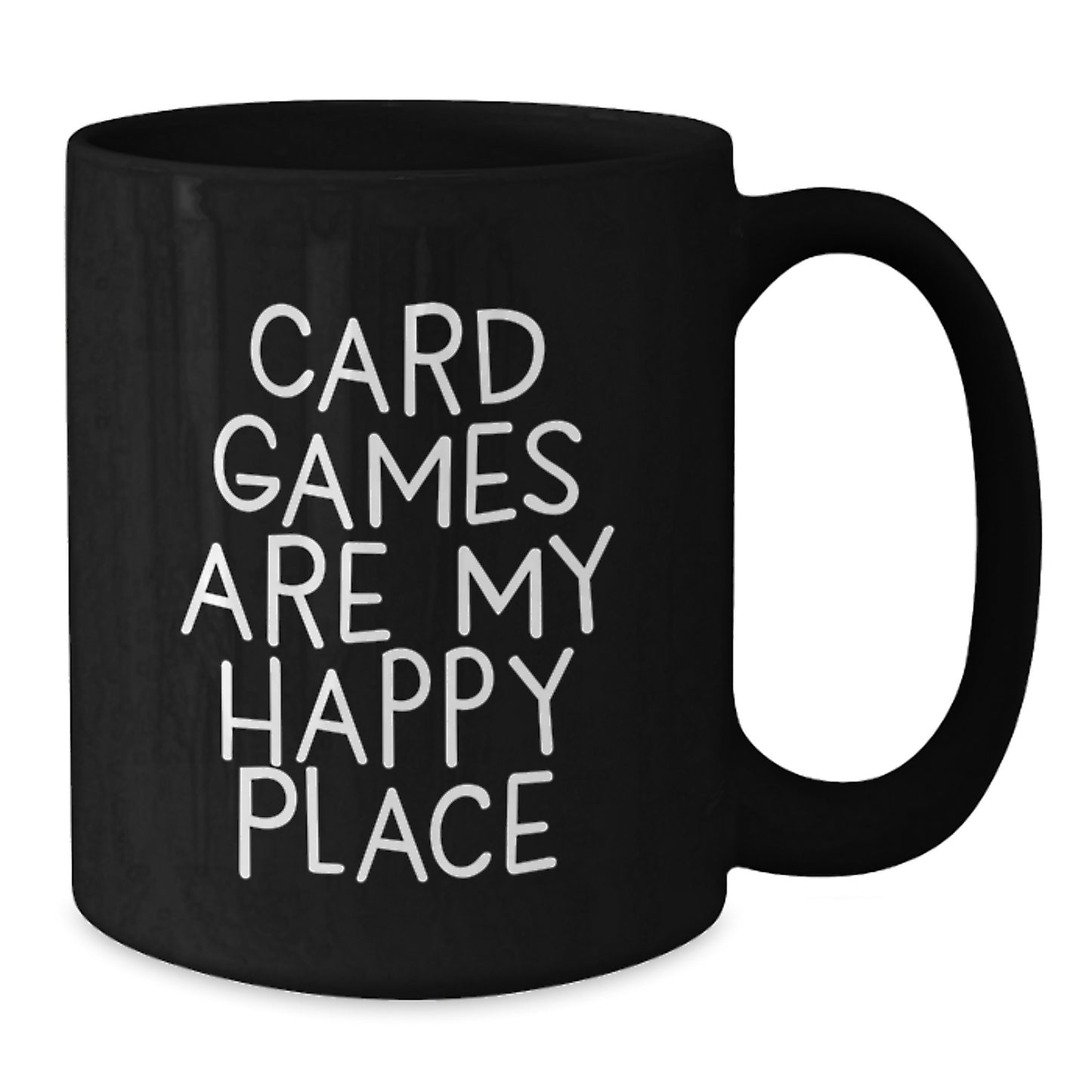 Card Games Keepsake Mug for Him Black Coffee Ceramic 11oz Birthday Gift - Additional