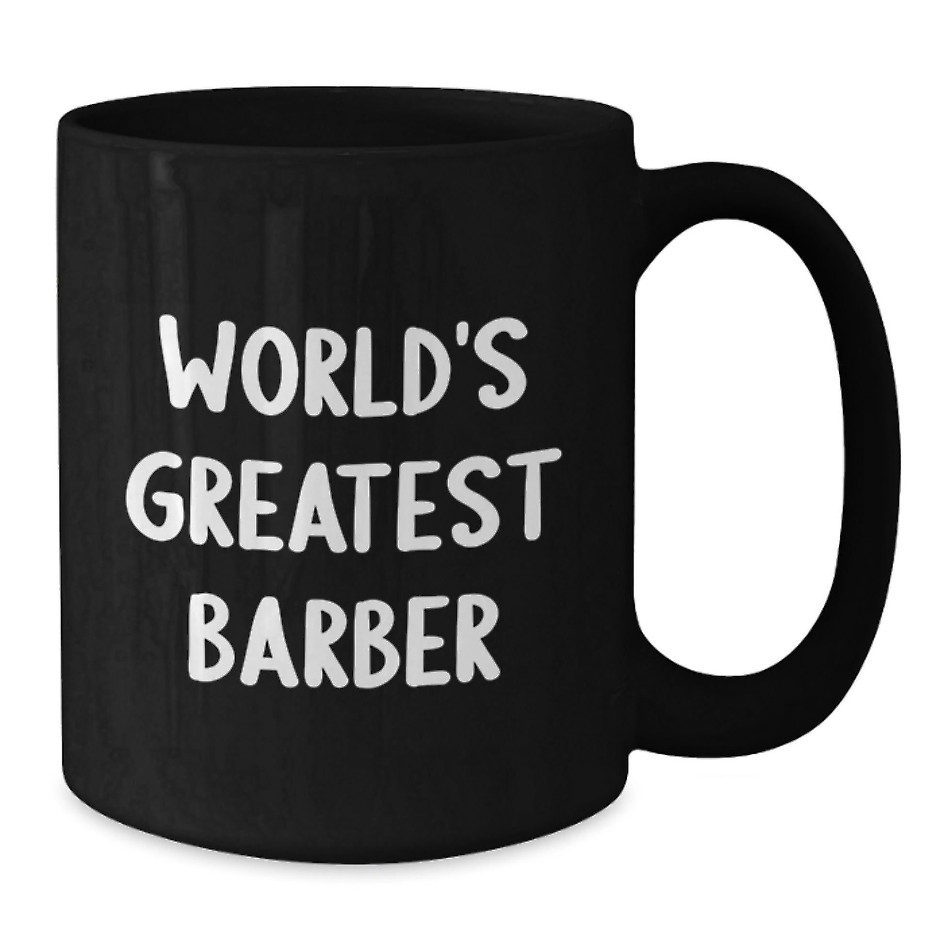Funny Barber Gifts for Men - World's Greatest Barber Black Coffee Mug, Perfect for Fathers Day - Additional