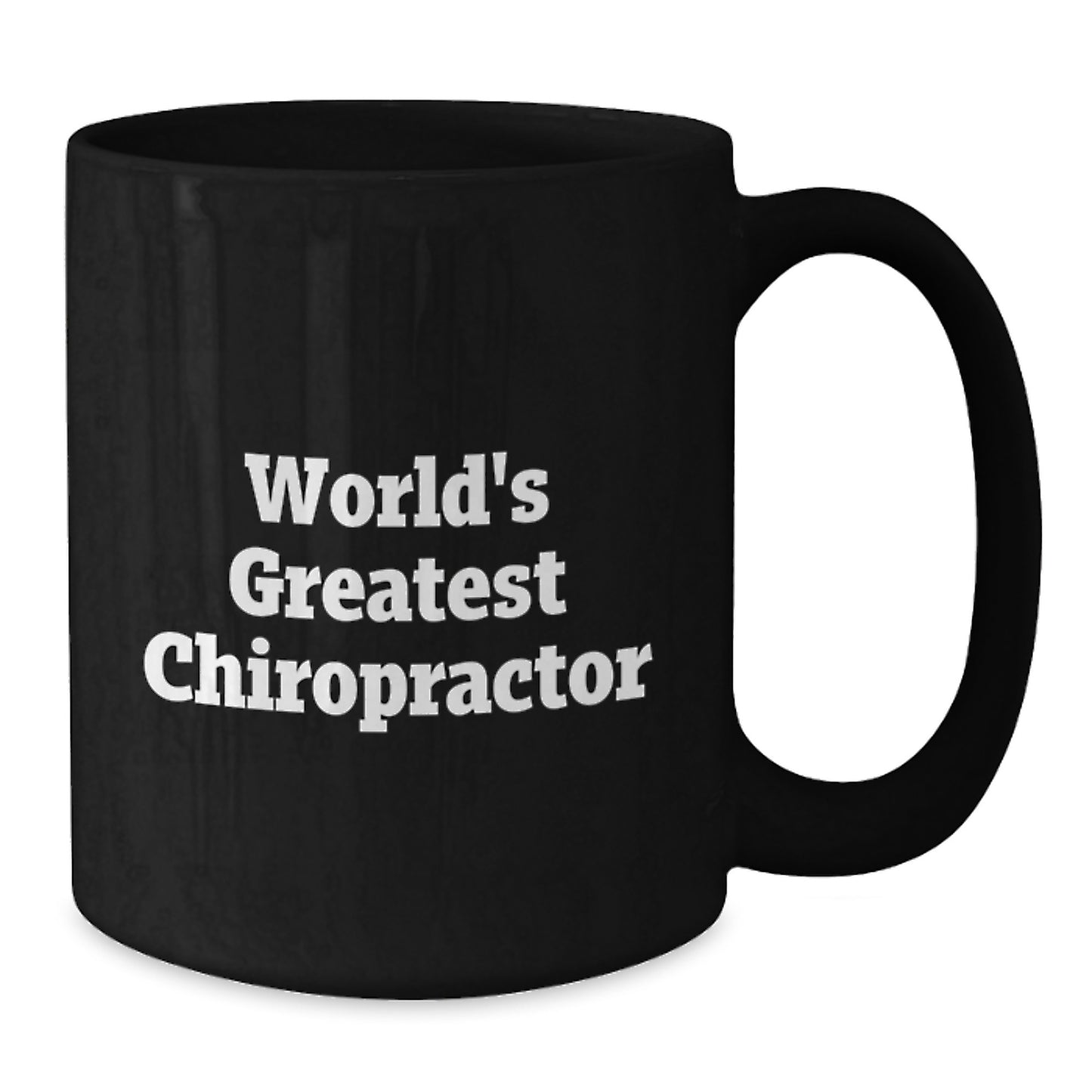 Chiropractor Humor Gifts from Men, Women, Friends - 'World's Greatest Chiropractor' Black Coffee Mug for Chiropractor on Mother's Day Unique Gifts - Additional