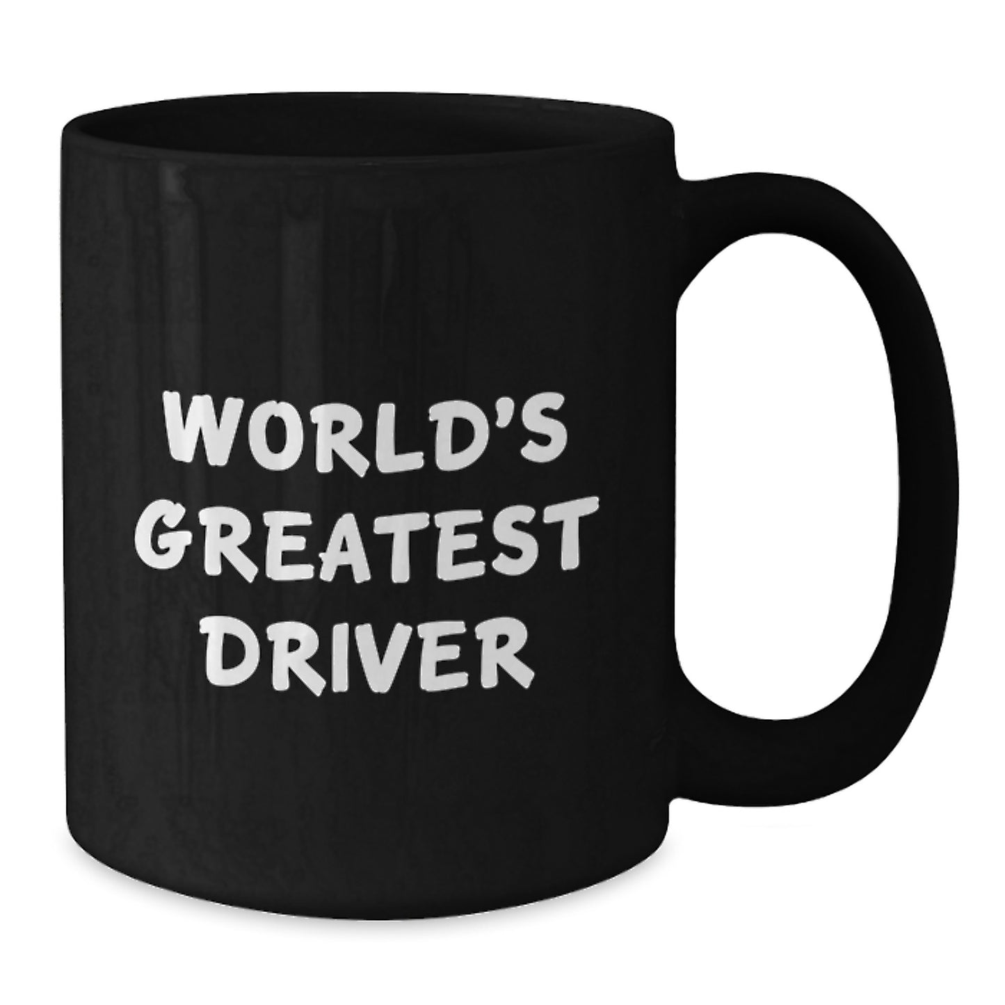 Funny Driver Gifts for Men - 'World's Greatest Driver' Black Coffee Mug for Graduation Unique Gifts from Family to Driver - Additional