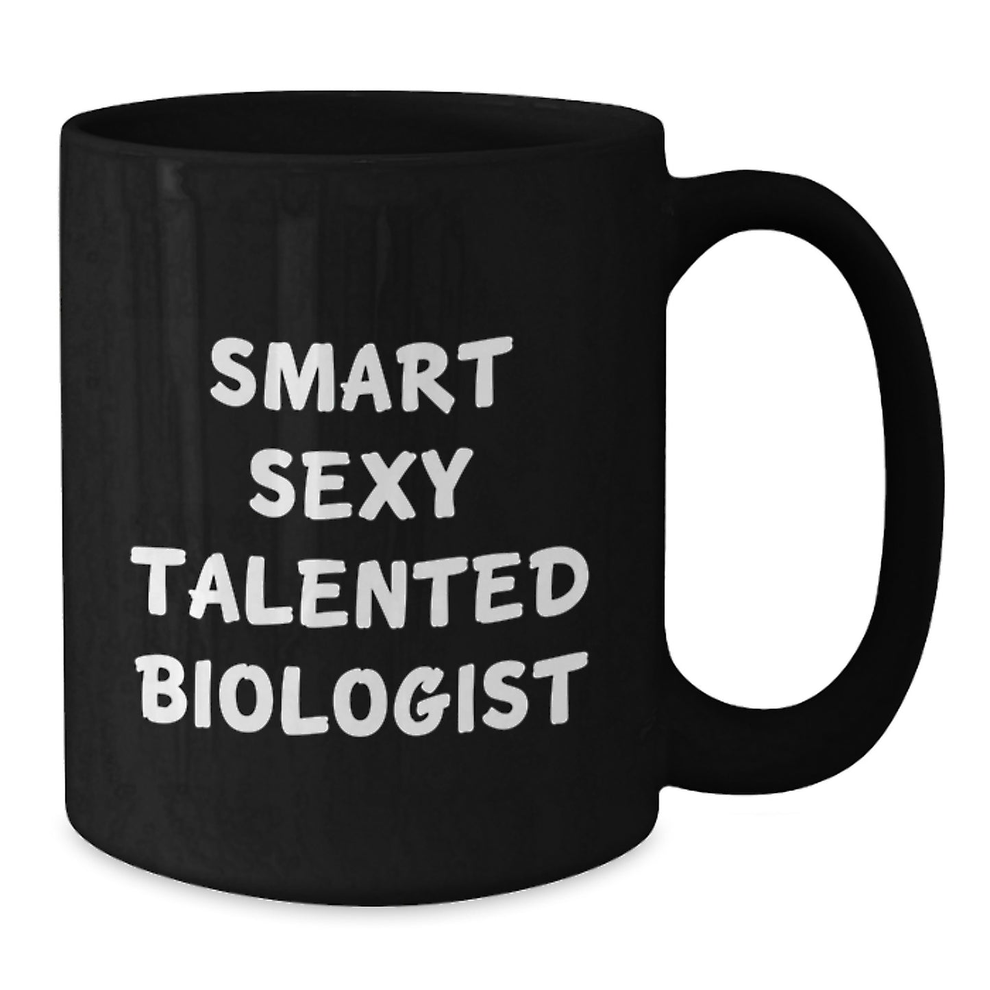 Funny Biologist Graduation Unique Gifts from Friends for Men and Women Black Coffee Mug - Additional