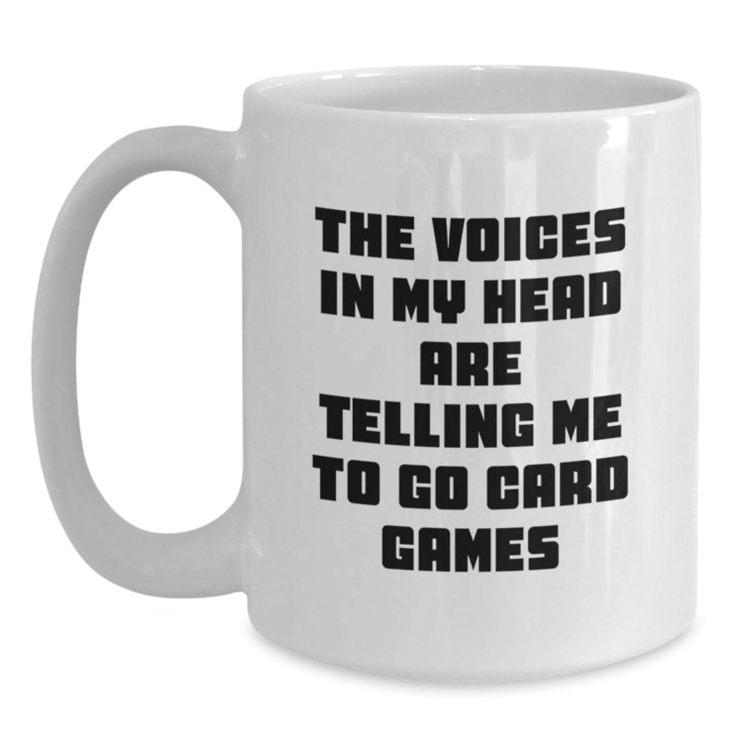Funny Card Games Gifts for Card Games Lovers, White Coffee Mug from Friends to Graduation Unique Gifts - Main