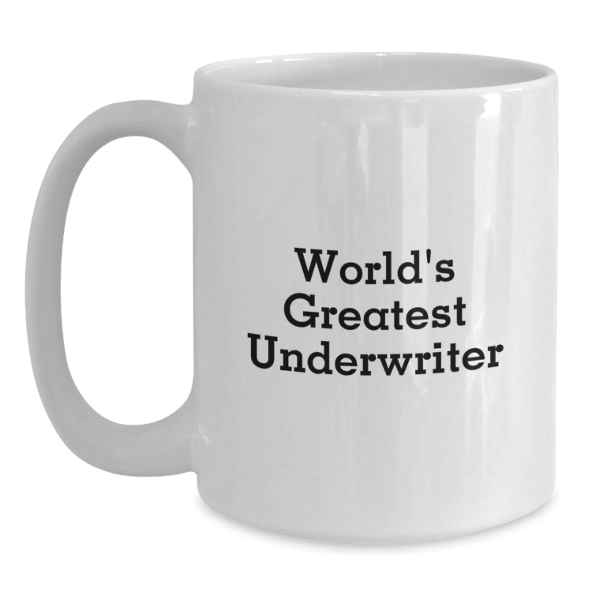 Underwriter Keepsake Premium White Coffee Mug for Him Birthday Gift - Main