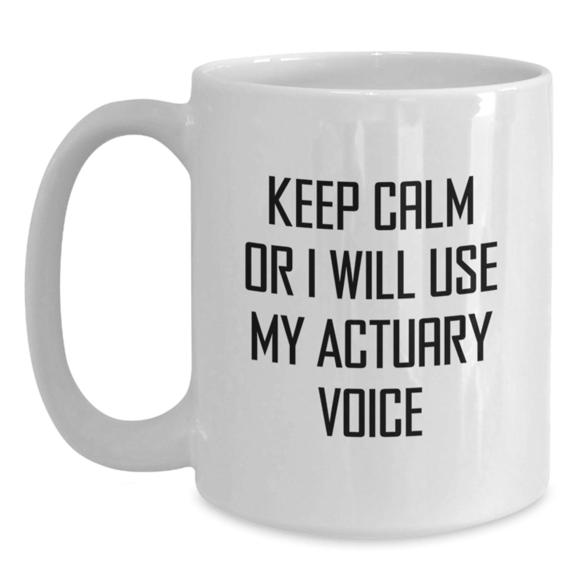 Actuary Keepsake White Coffee Mug for Him Birthday Gift Professional - Main