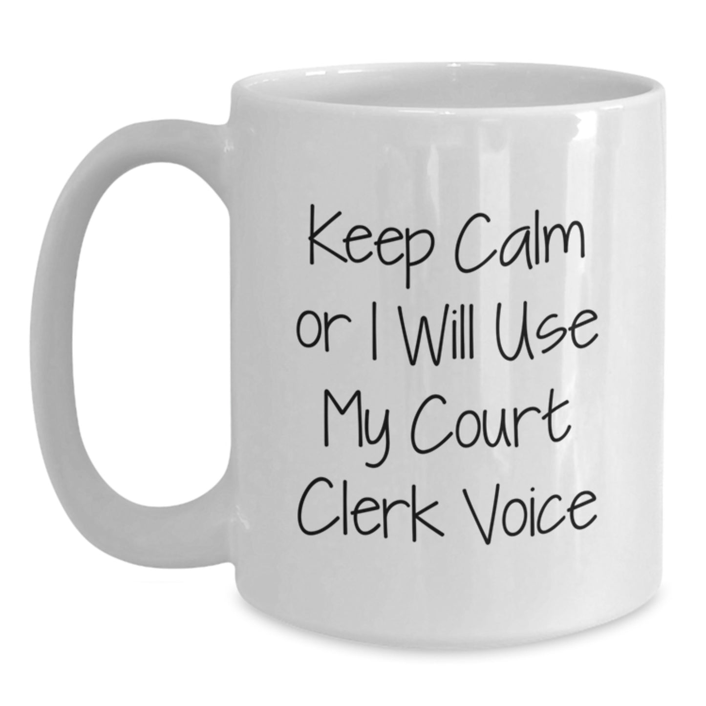Court Clerk Keepsake Mug for Him Birthday Gift White 11oz Ceramic - Main