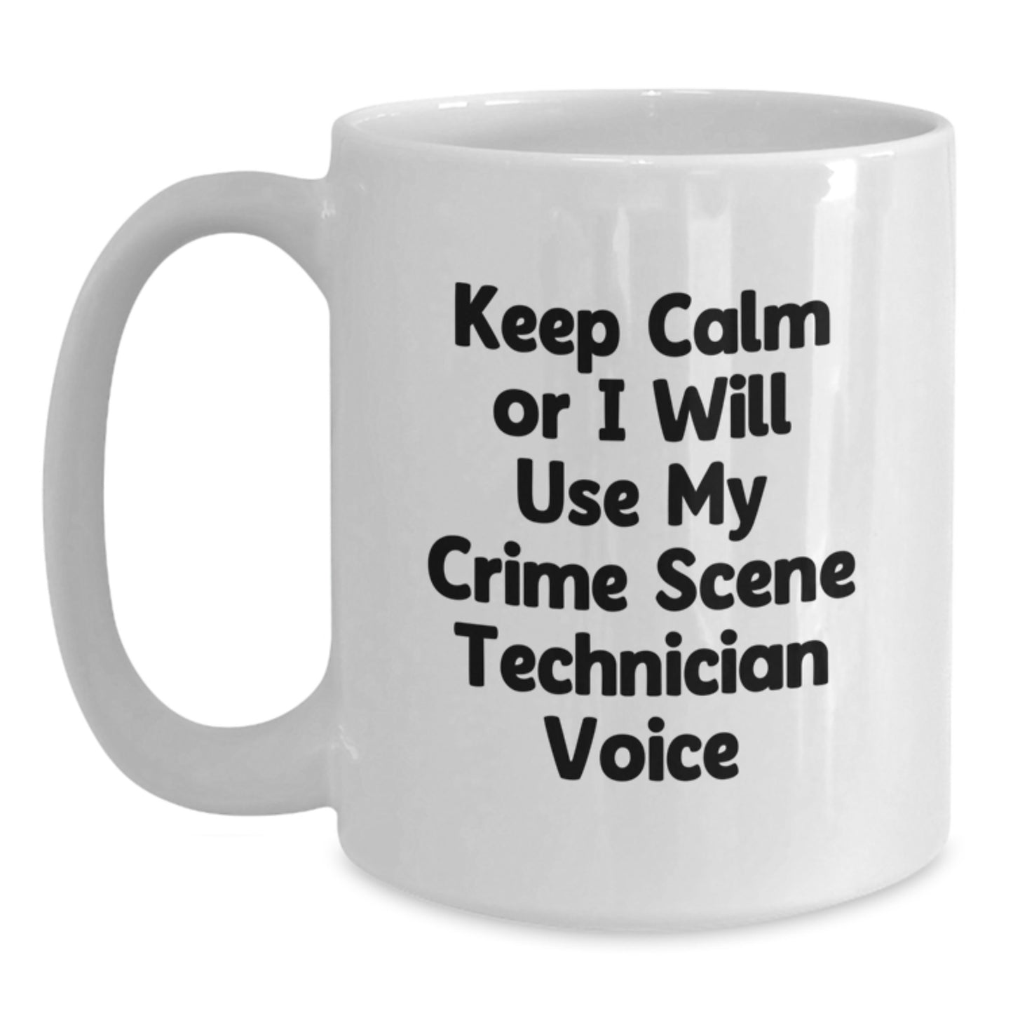 Crime Scene Technician Keepsake White Coffee Mug for Him Birthday Gift - Main