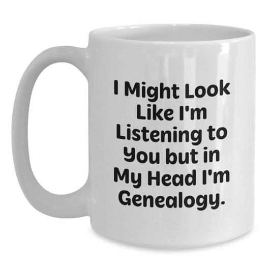 Funny Genealogy Gifts for Her, Genealogy Coffee Mug, Birthday Unique Gifts from Friends - Main