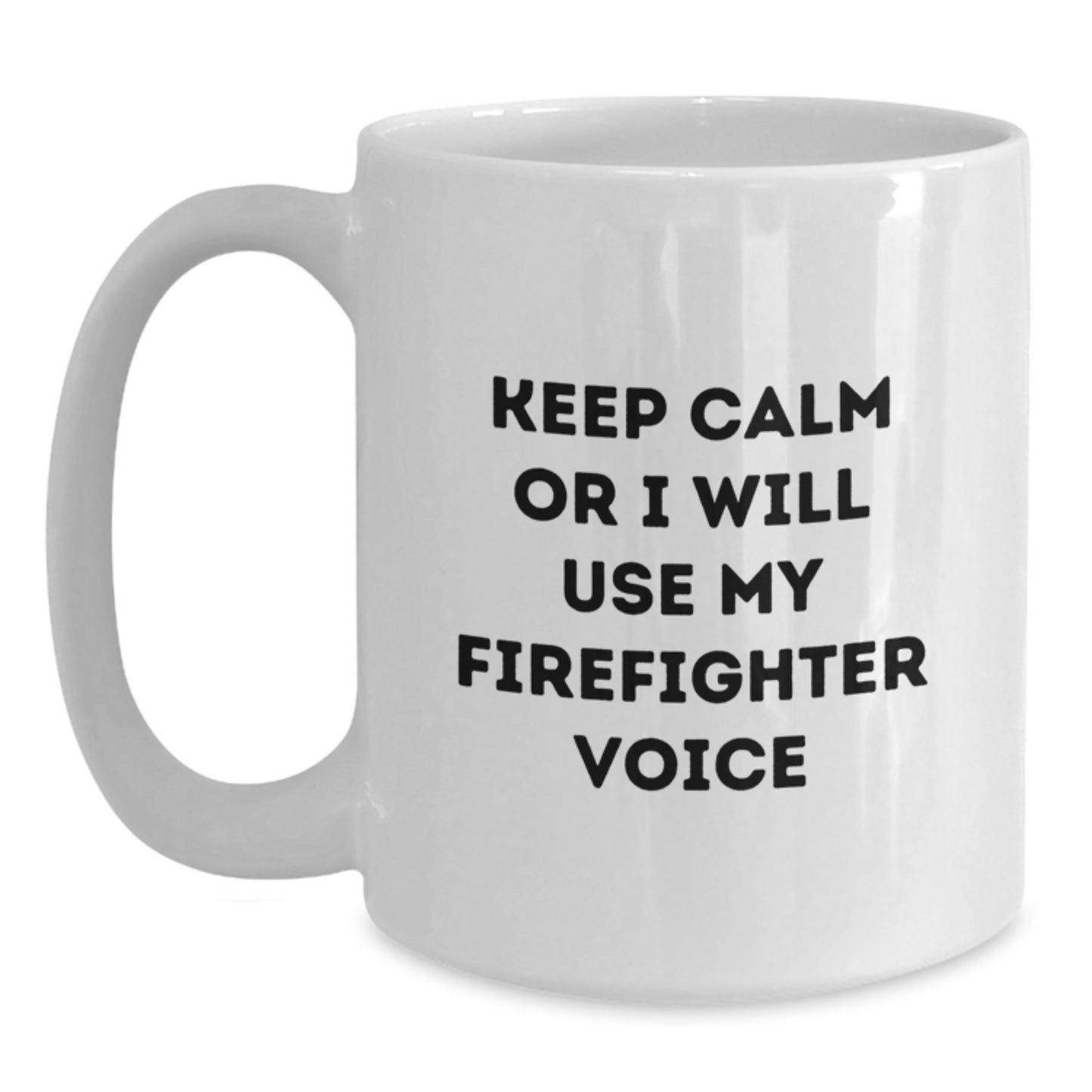 Firefighter White Coffee Mug Keepsake Birthday Special Gift for Him - Main