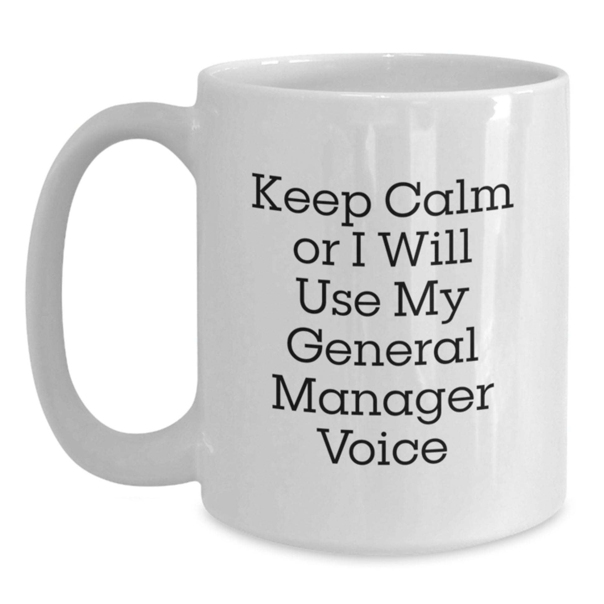 General Manager Keepsake White Coffee Mug for Him Birthday Gift - Main