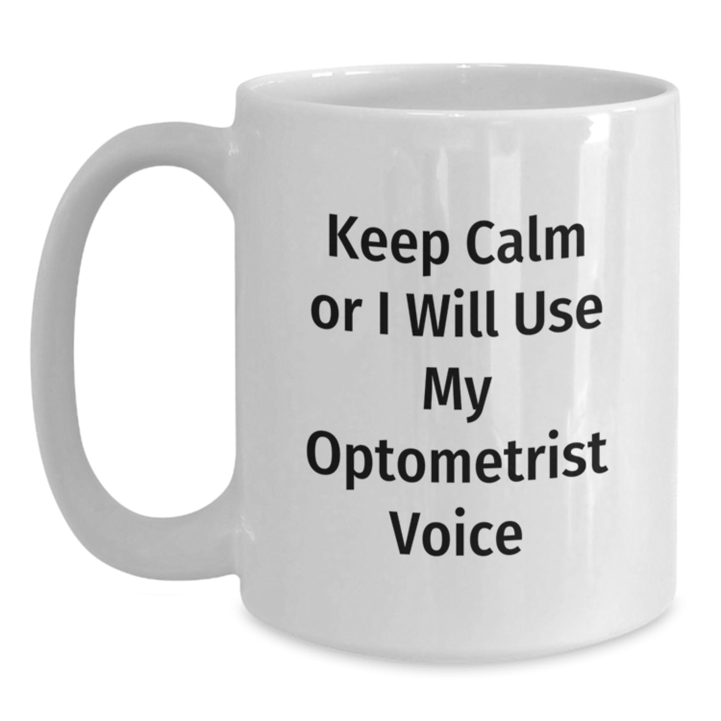 Optometrist Keepsake White Coffee Mug for Him Birthday Gift - Main