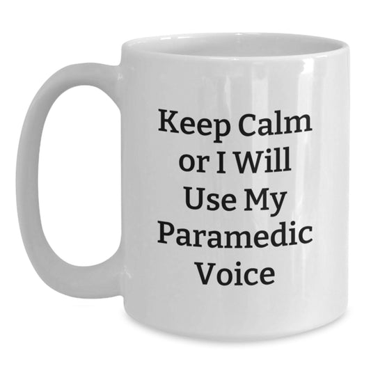 Paramedic Keepsake Mug for Him Birthday Gift White 11oz Ceramic - Main