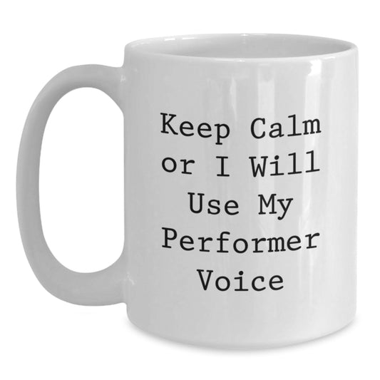 For Him Performer Keepsake White Coffee Mug Birthday Gift Ceramic - Main