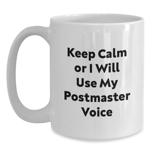 Postmaster Keepsake White Ceramic Coffee Mug for Him Birthday Gift - Main