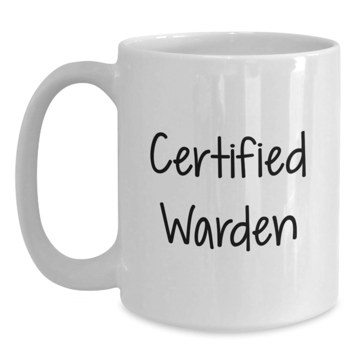 Funny Warden Gifts from Friends and Family for Birthday Unique Warden Lover White Coffee Mugs - Main