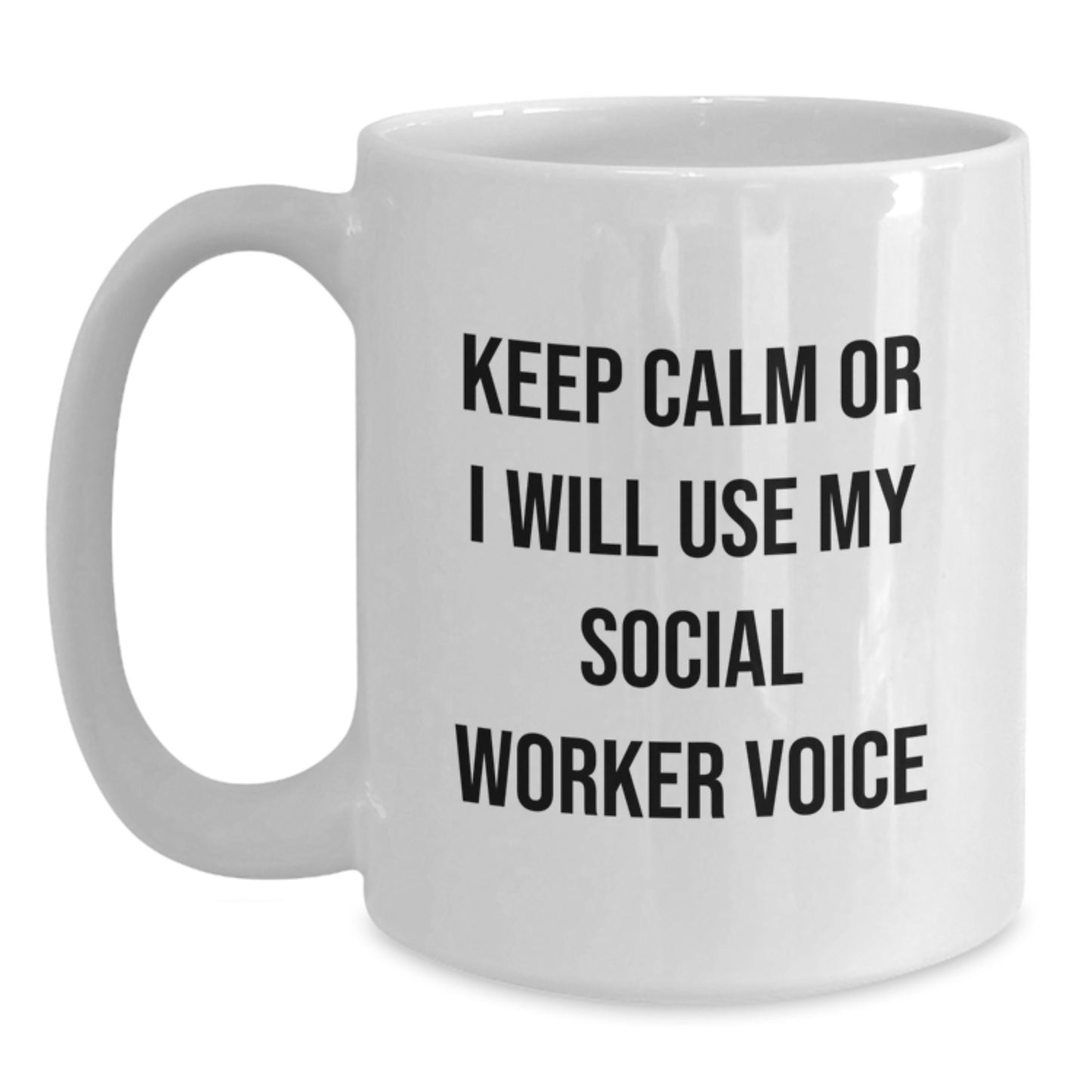 Social Worker Keepsake White Ceramic Coffee Mug for Him Birthday Gift - Main