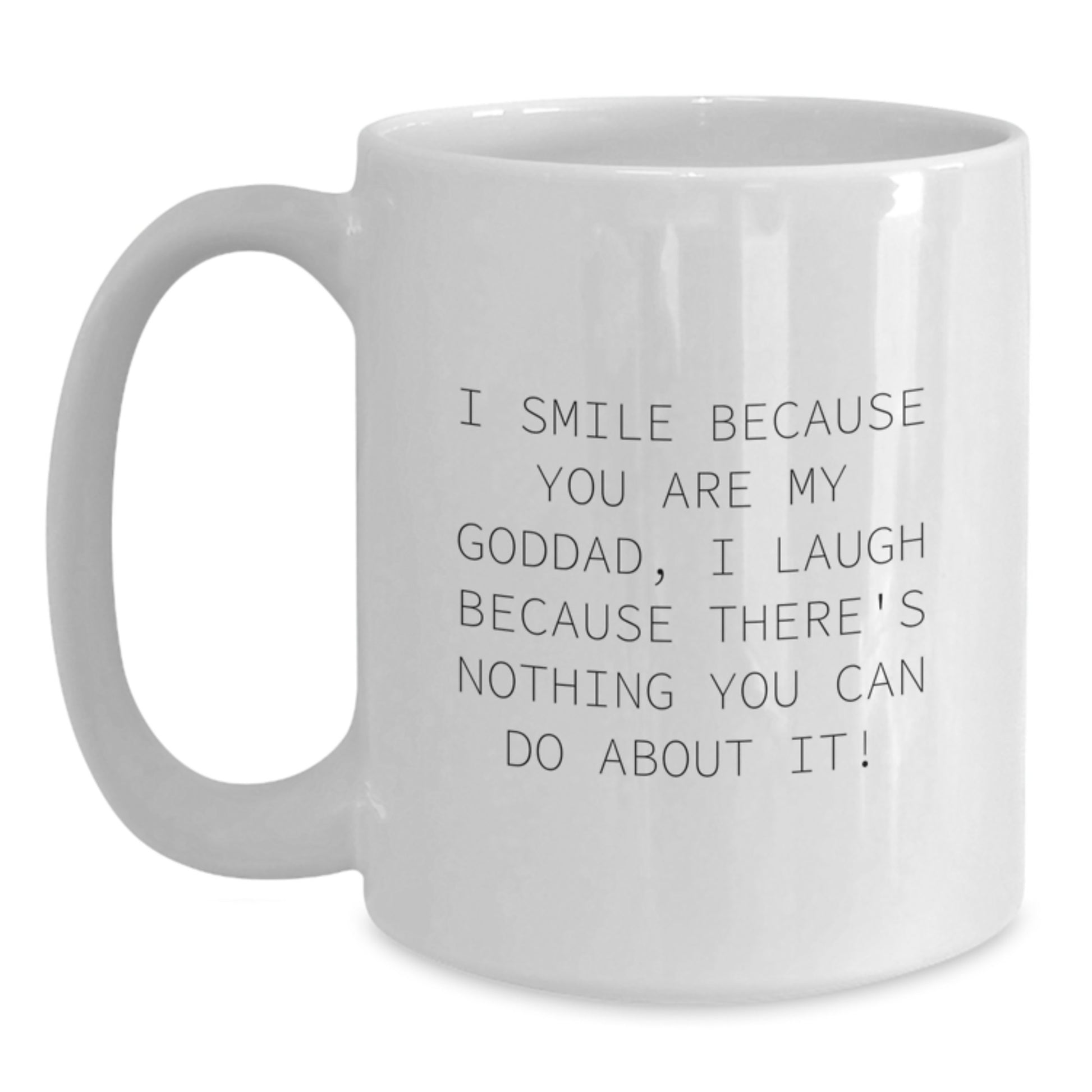 Birthday Gift for Her Goddad Keepsake White Ceramic Coffee Mug Present - Main