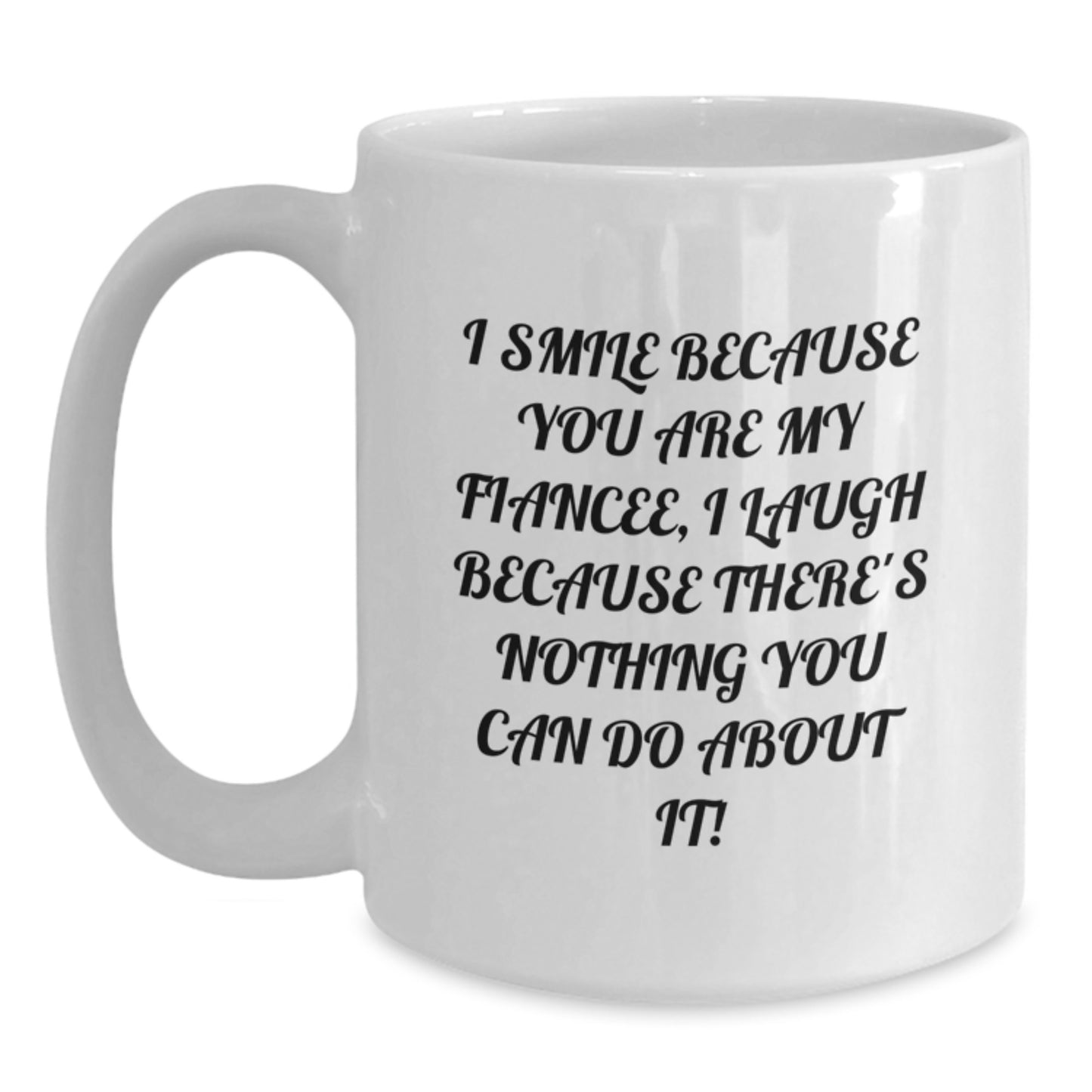 Fiancee Keepsake White Coffee Mug for Him 11oz Ceramic Birthday Gift - Main